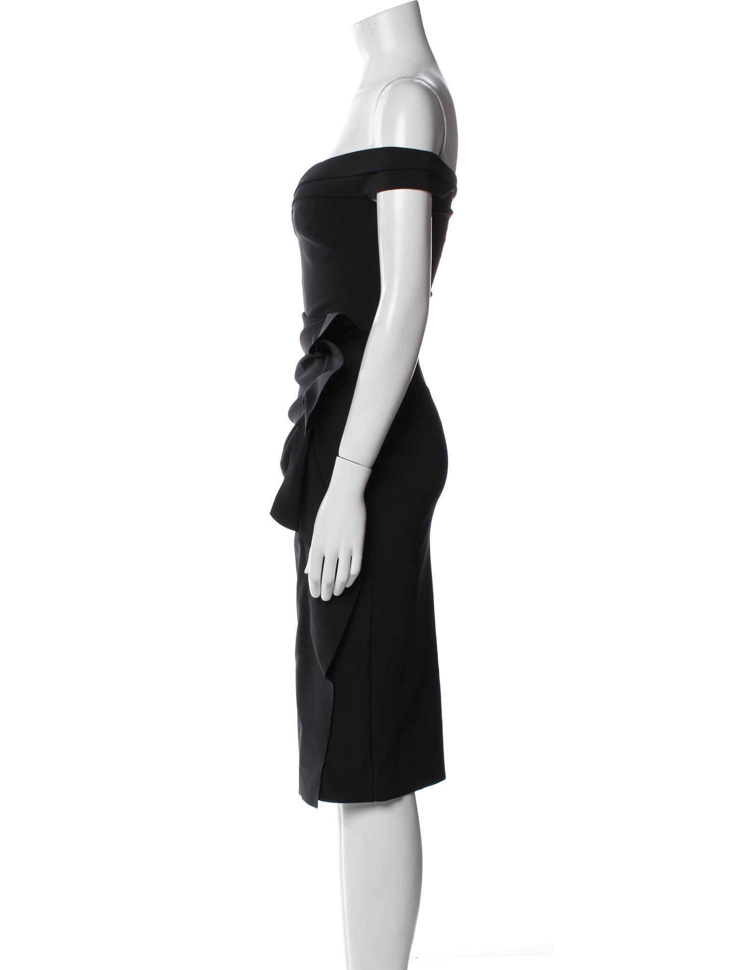 Chiara Boni Off-The-Shoulder Knee-Length Dress