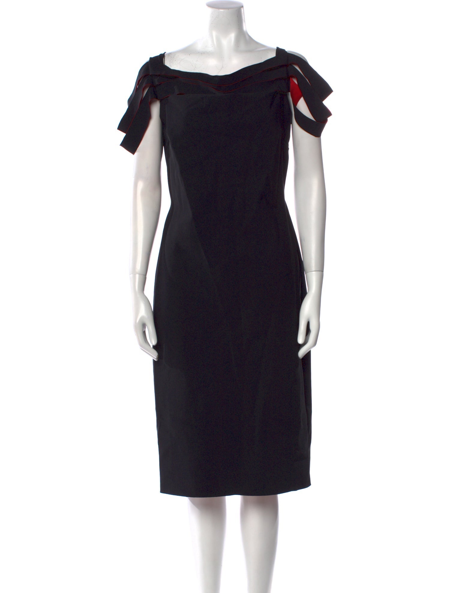 Chiara Boni Bateau Neckline Knee-Length Dress