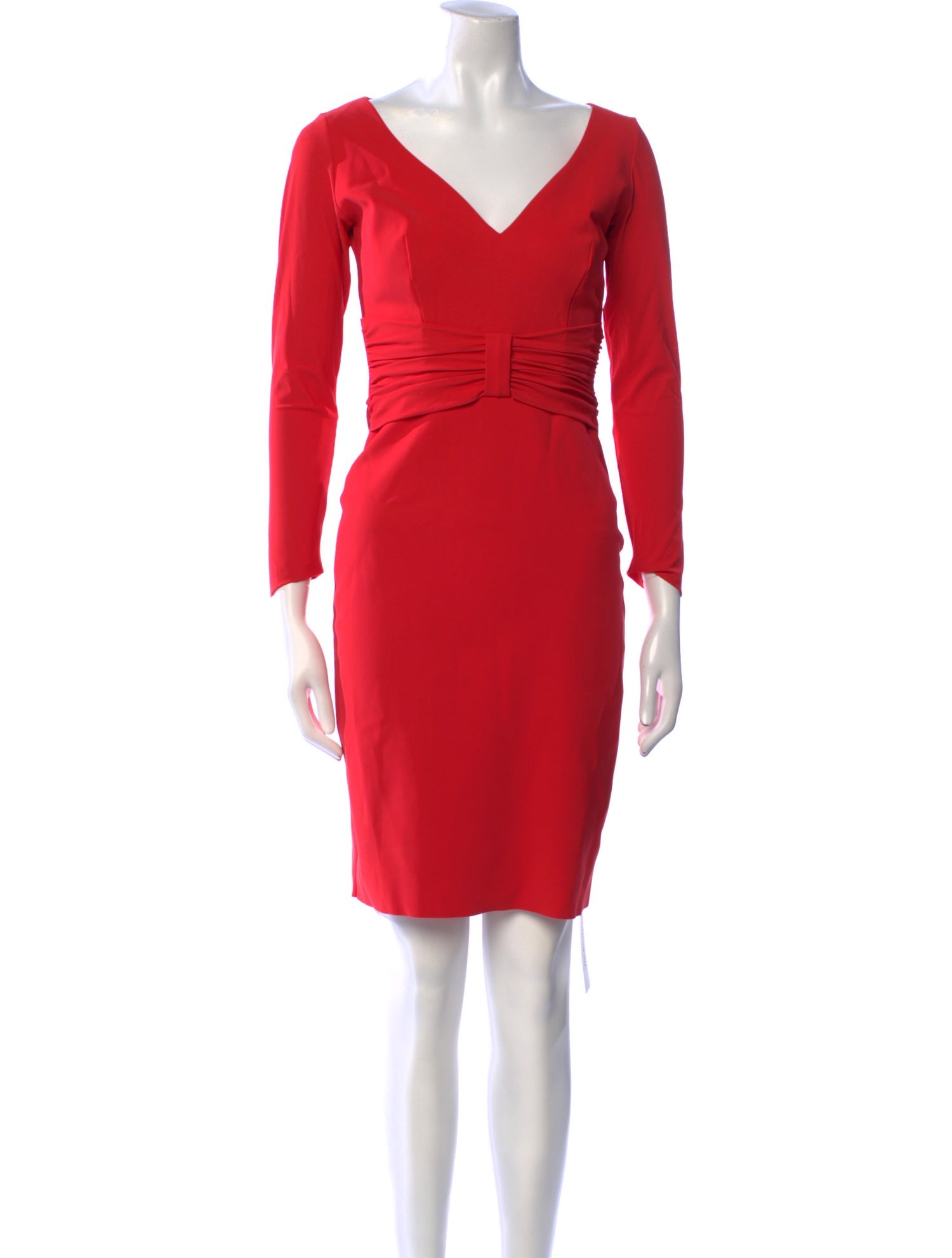 Chiara Boni V-Neck Knee-Length Dress