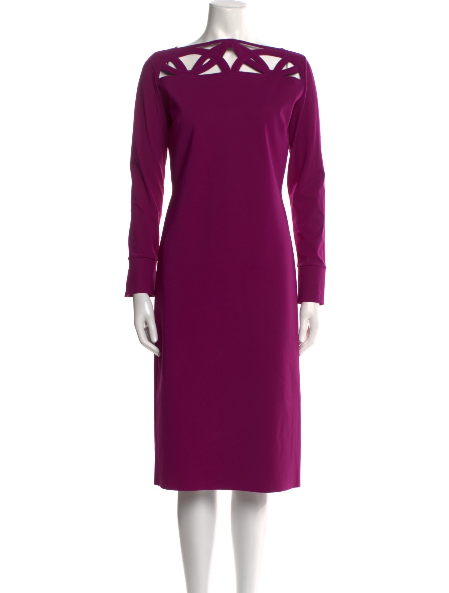 Chiara Boni Bateau Neckline Midi Length Dress