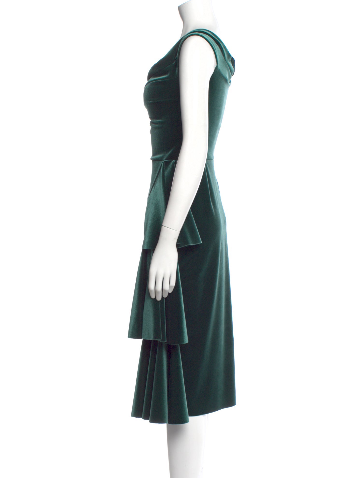 Chiara Boni Square Neckline Midi Length Dress