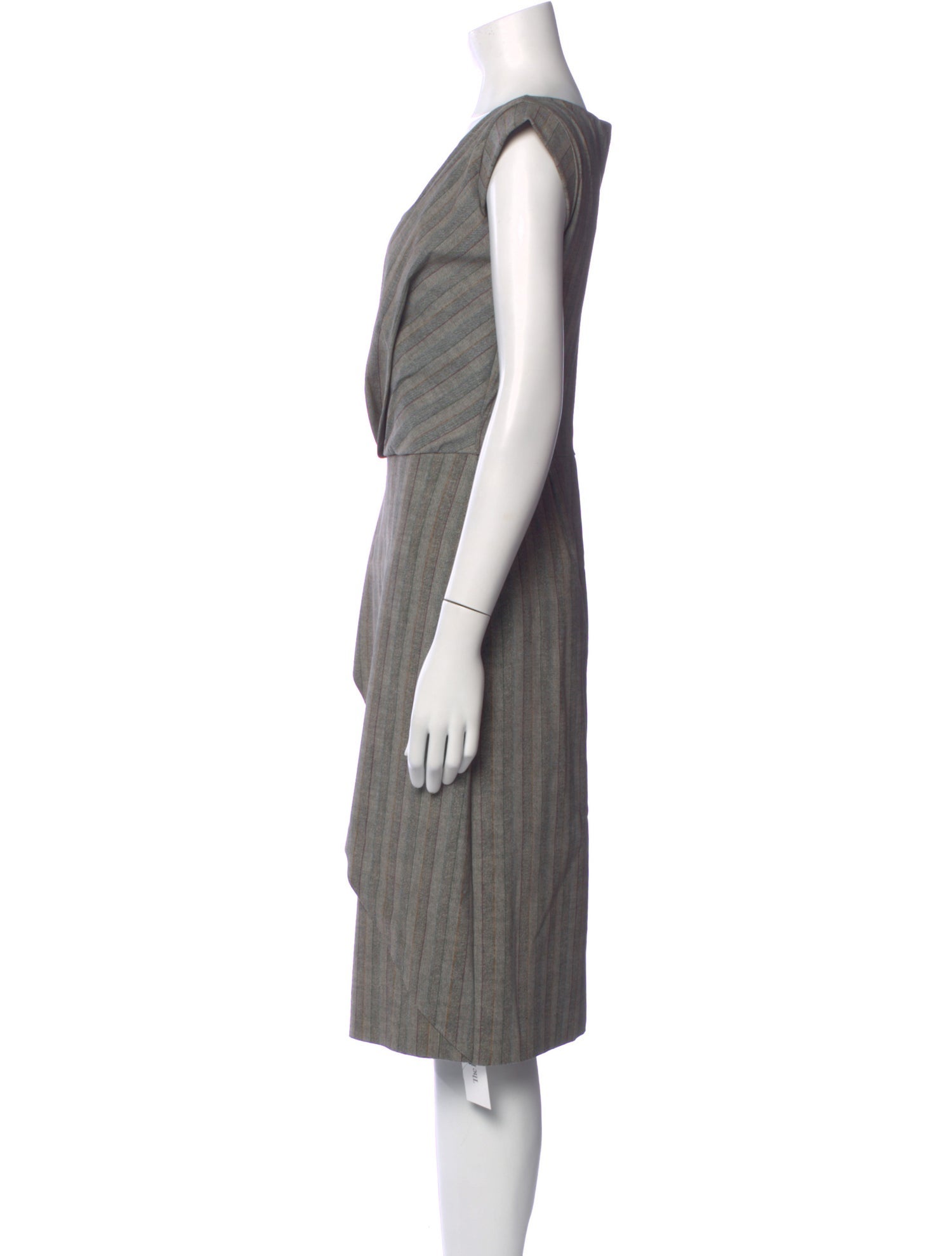 Chiara Boni Striped Knee-Length Dress