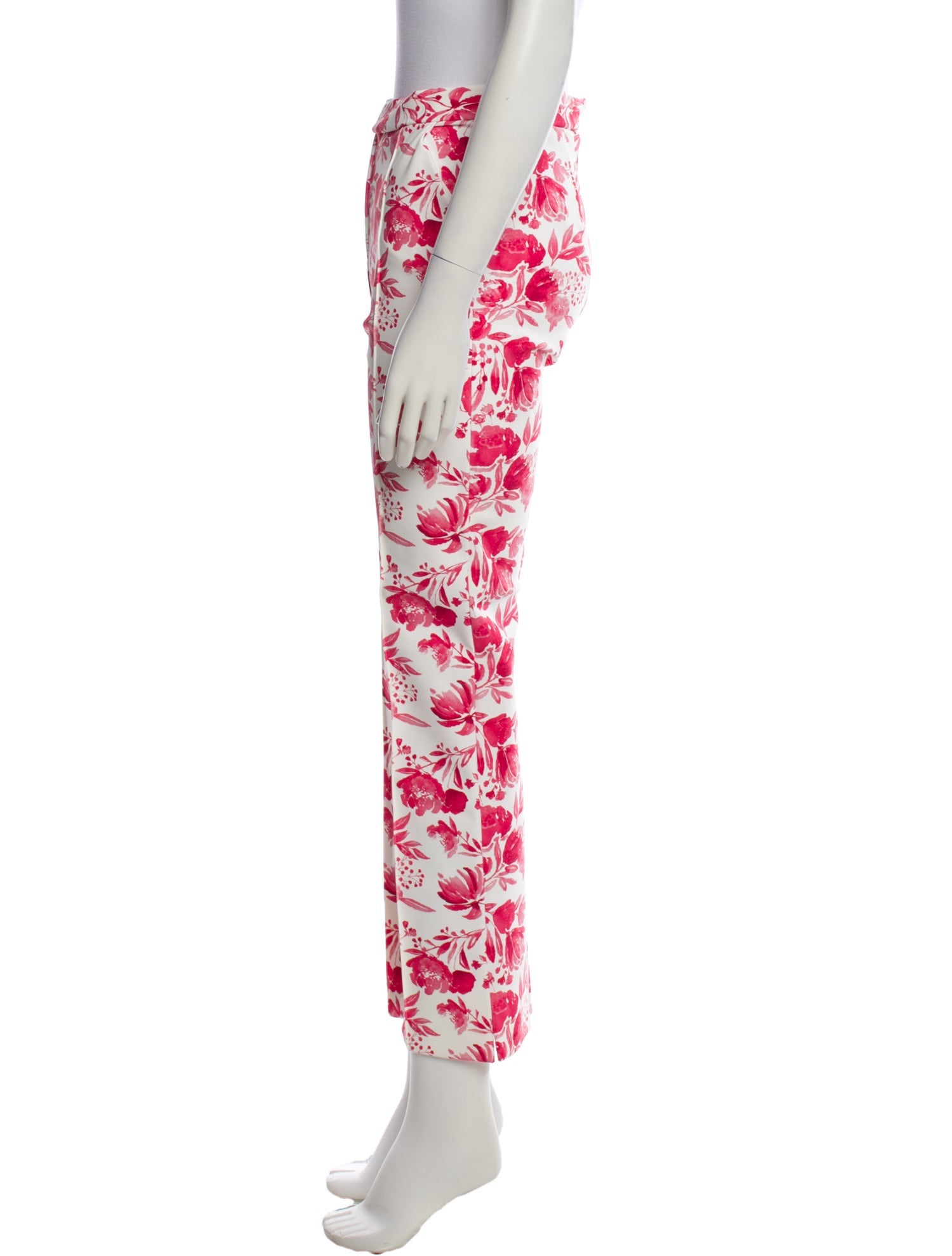 Chiara Boni Floral Print Straight Leg Pants