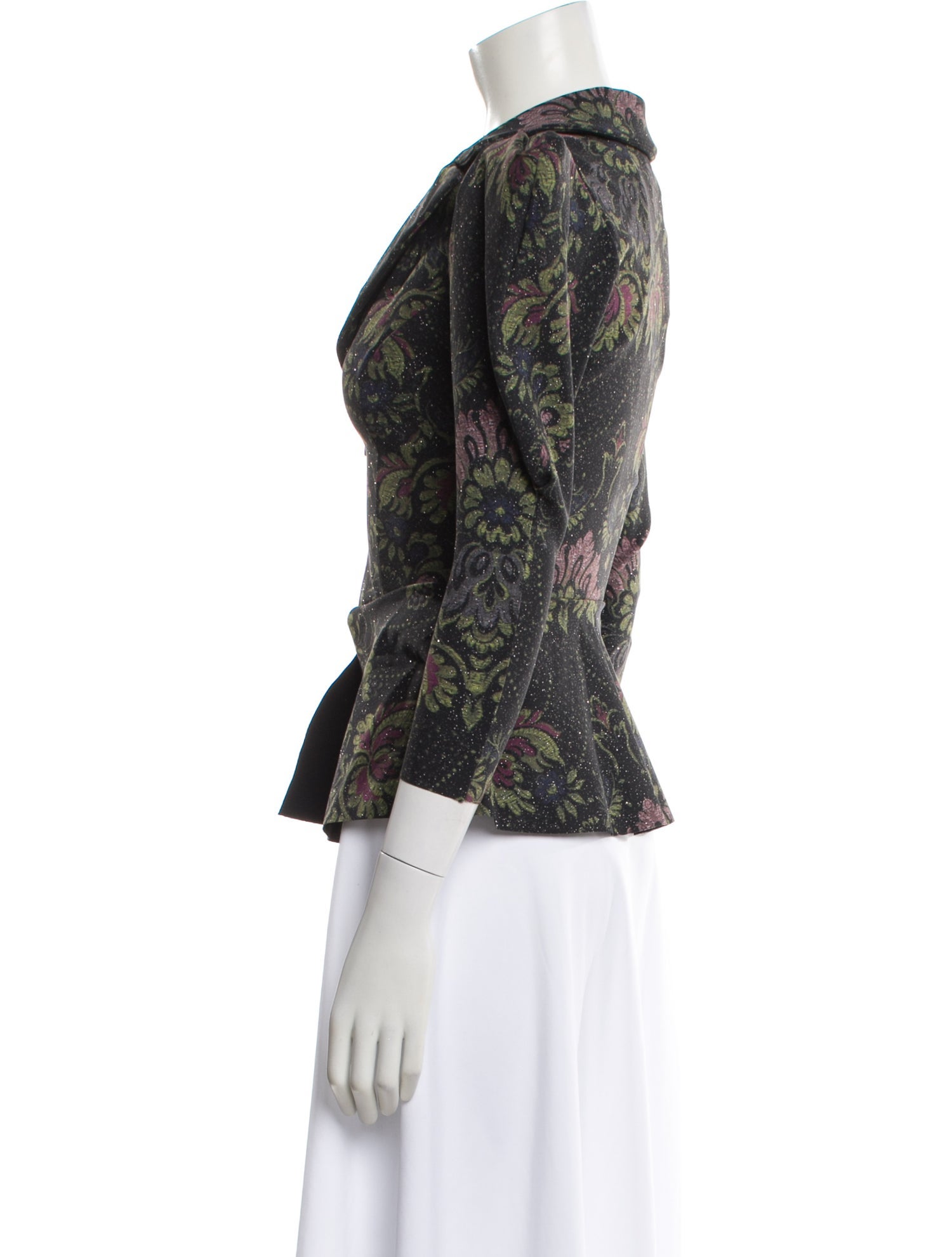 Chiara Boni Floral Print Evening Jacket w/ Tags