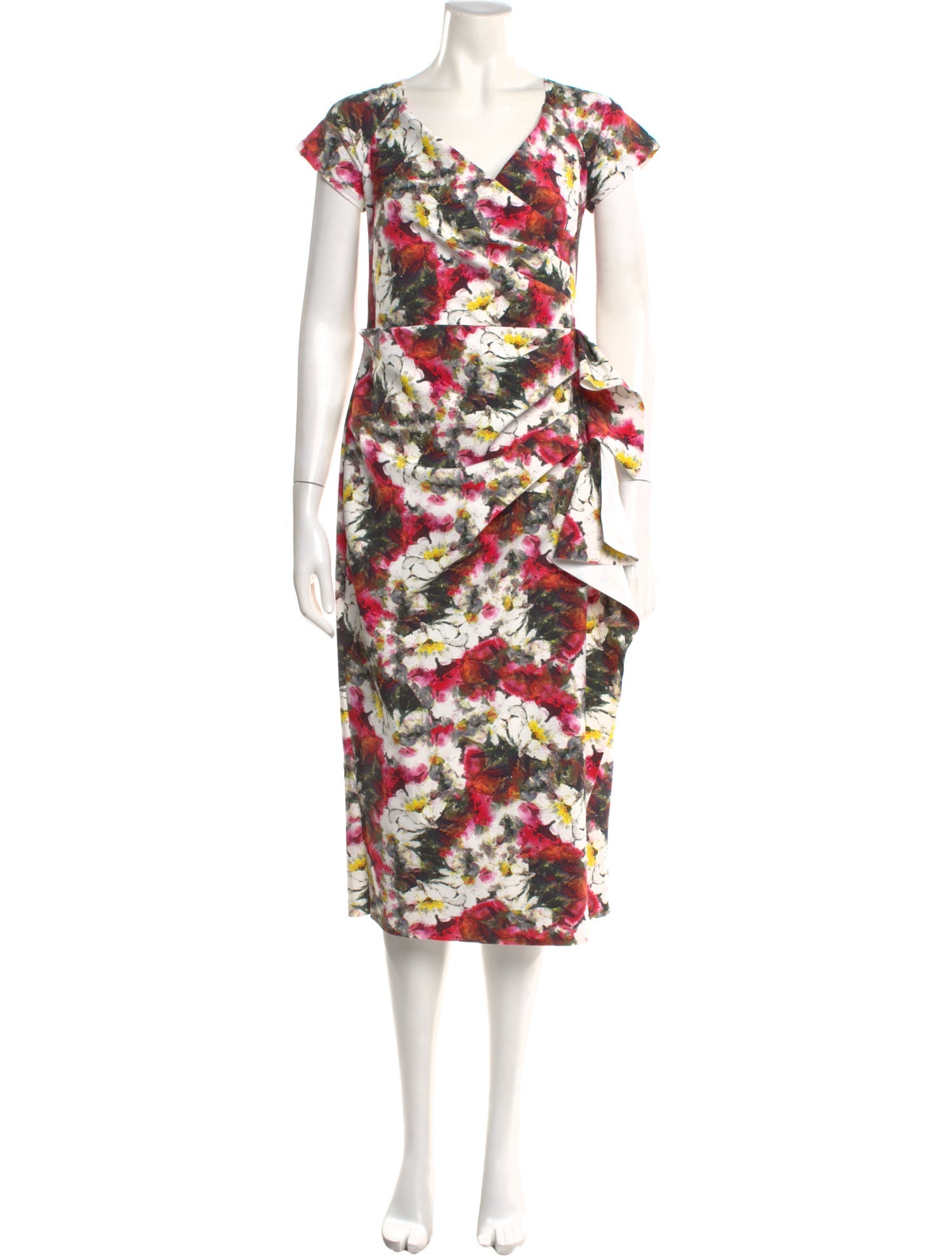 Chiara Boni Printed Midi Length Dress w/ Tags