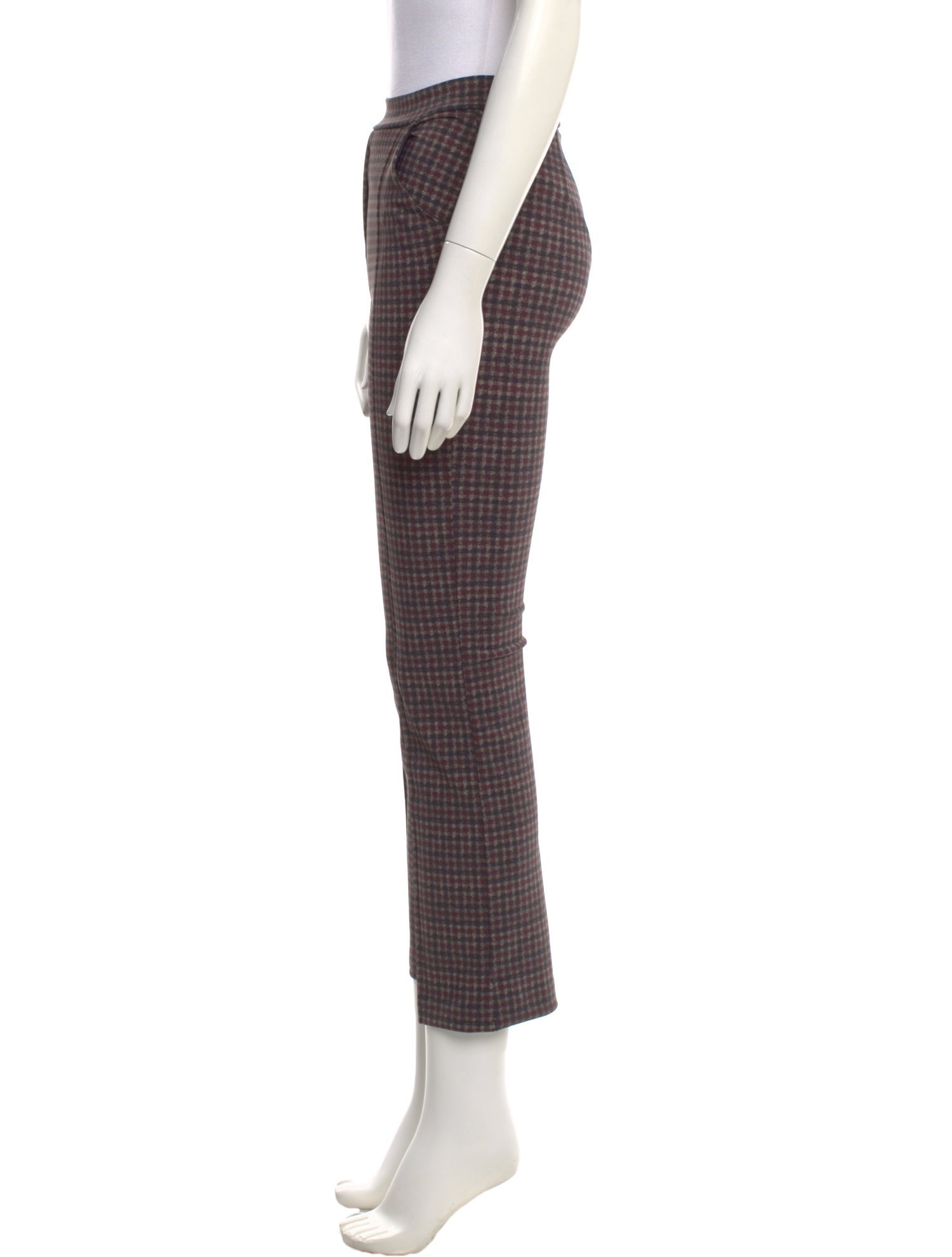 Chiara Boni Plaid Print Straight Leg Pants