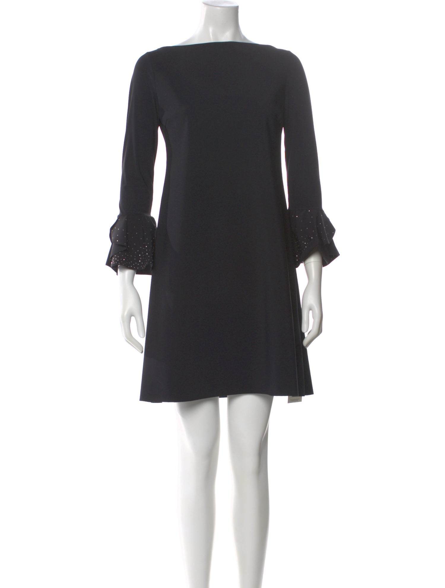 Chiara Boni Bateau Neckline Mini Dress