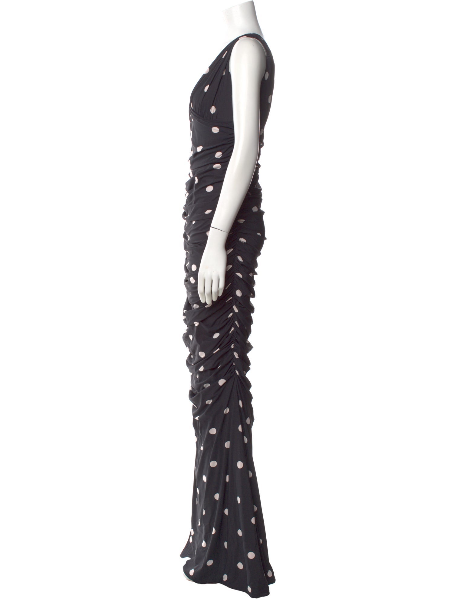 Chiara Boni Polka Dot Print Long Dress