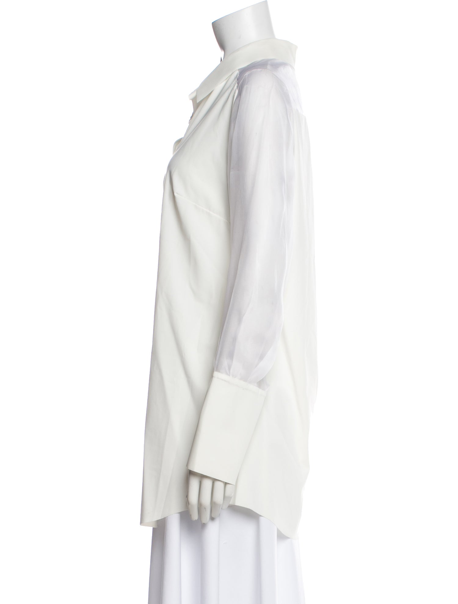 Chiara Boni Long Sleeve Button-Up Top