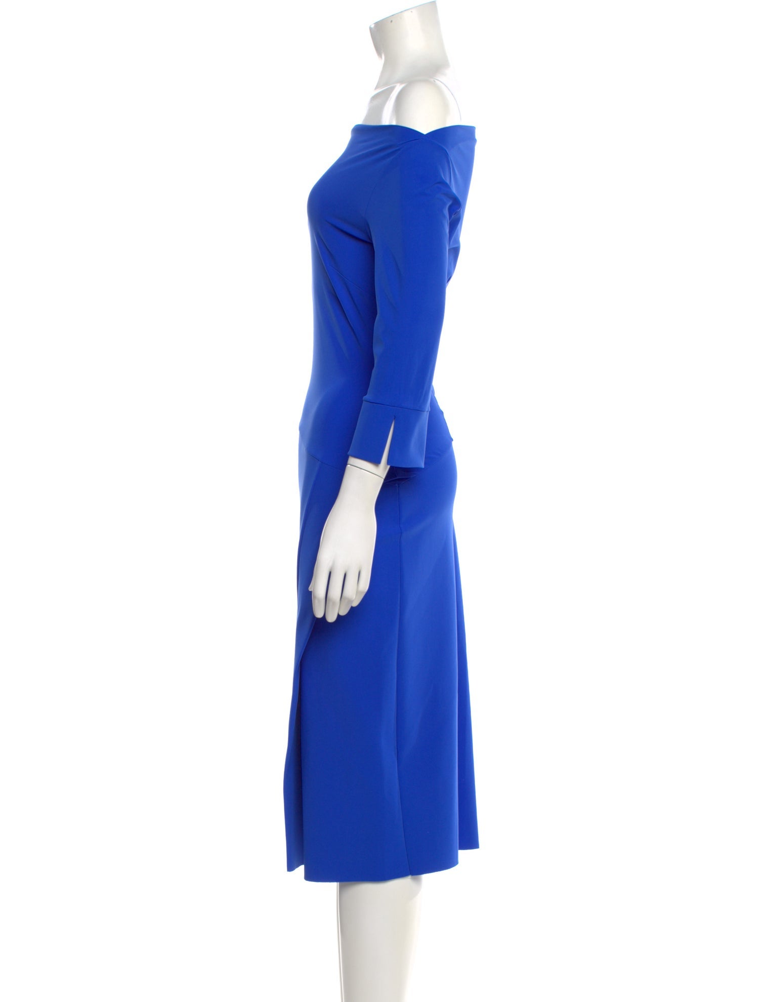 Chiara Boni Off-The-Shoulder Midi Length Dress