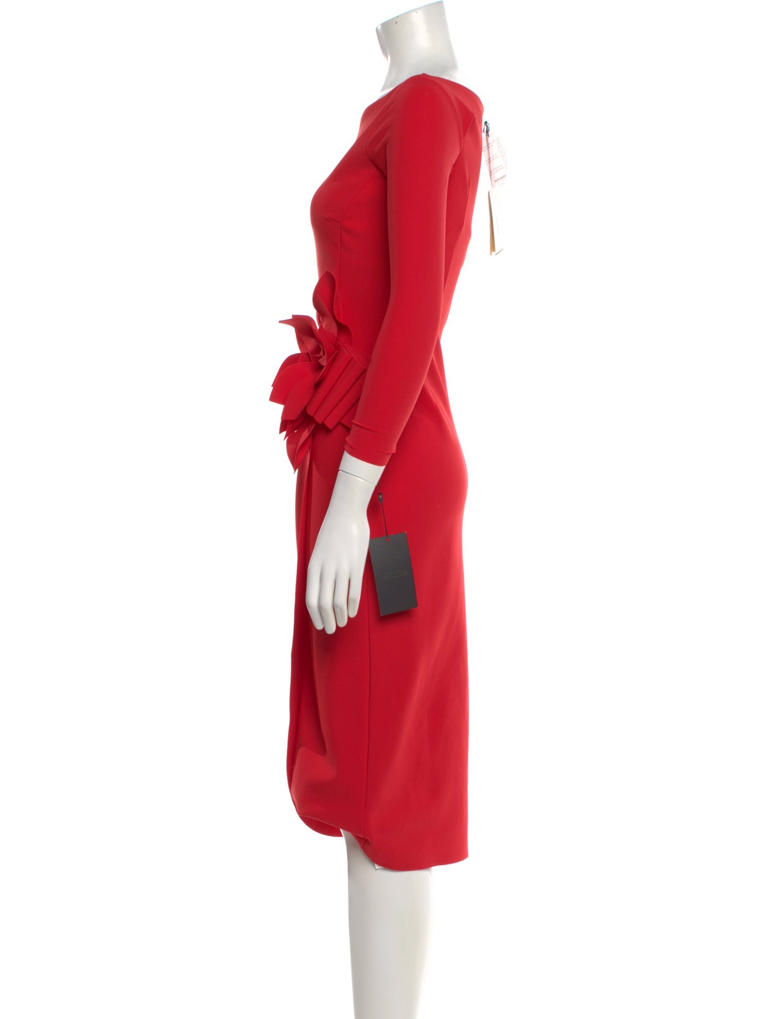 Chiara Boni Bateau Neckline Midi Length Dress