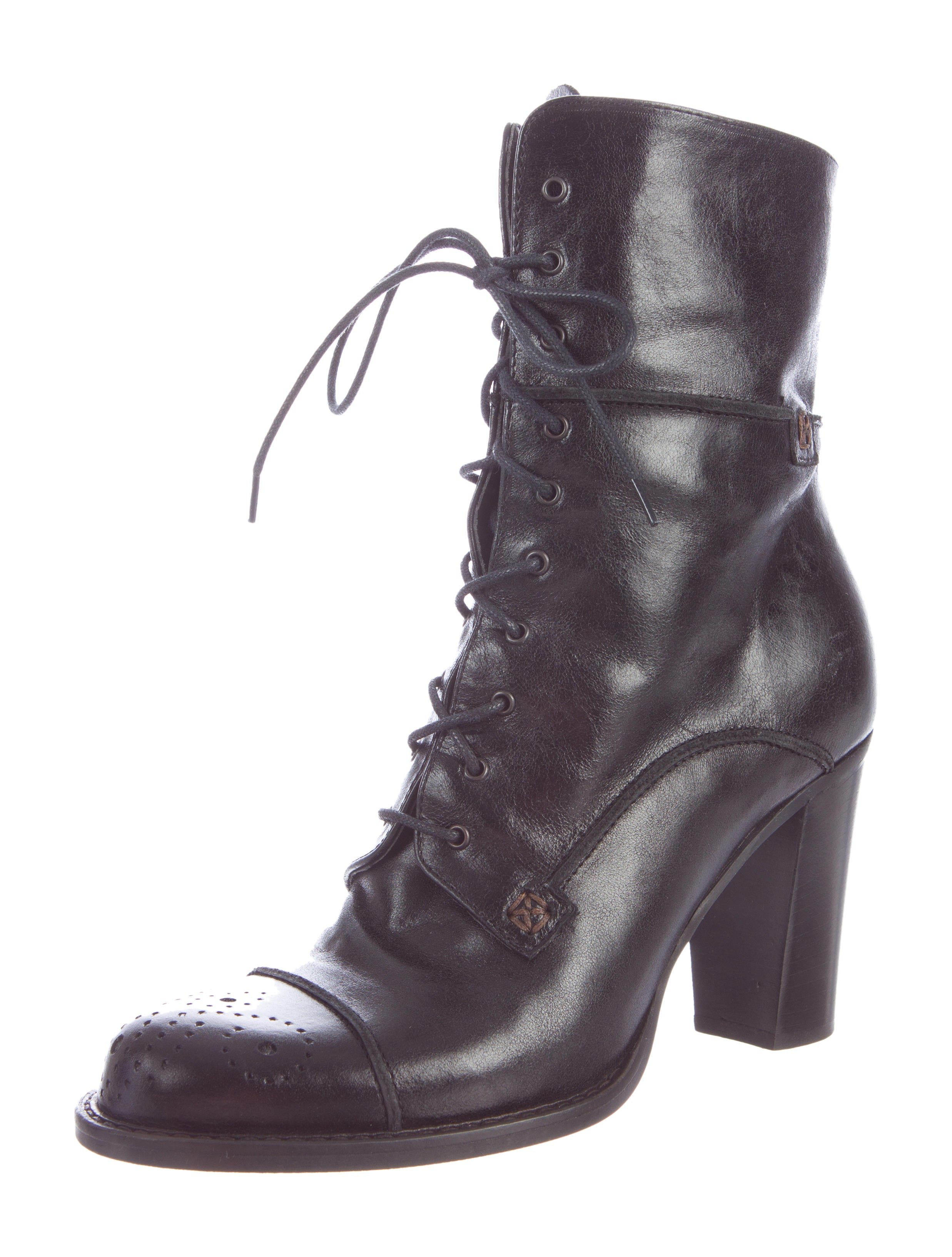 Charles David Lace-Up Oxford Ankle Boots