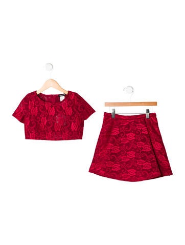 Charles David Girls' Lace Skirt Set w/ Tags