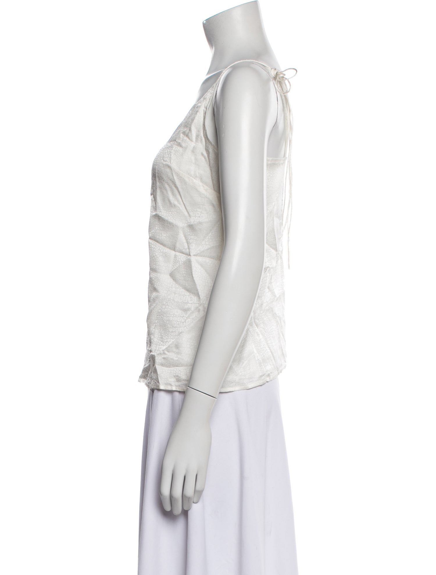 Charlotta Gandolfo Silk V-Neck Top