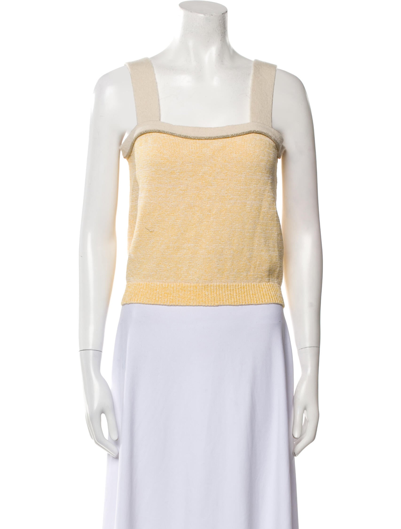 CRUSH. Square Neckline Sleeveless Crop Top