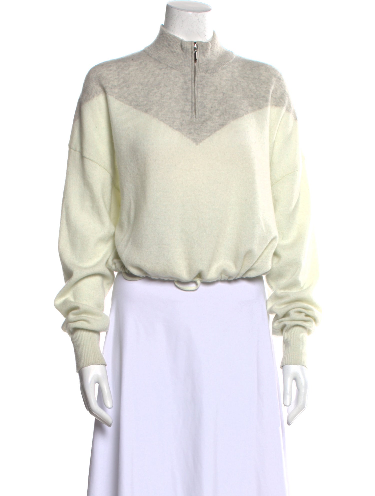 CRUSH. Cashmere Colorblock Pattern Sweater