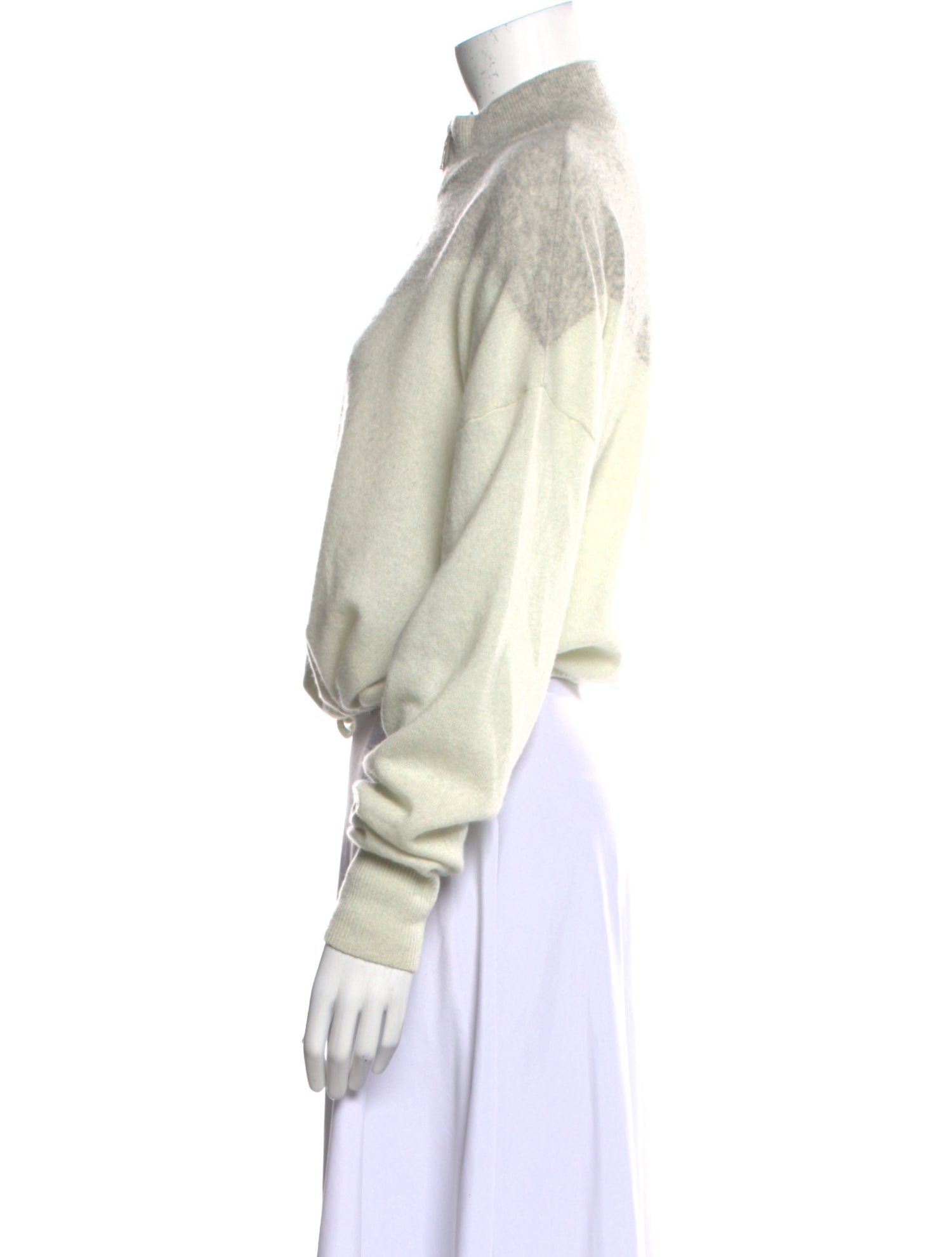 CRUSH. Cashmere Colorblock Pattern Sweater