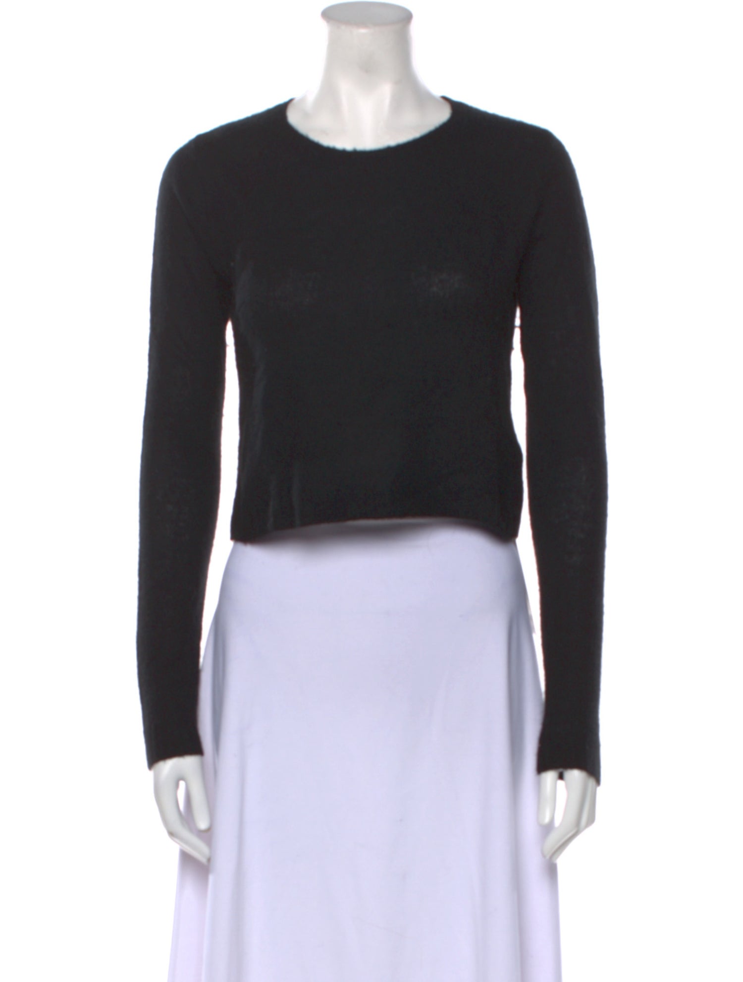 CRUSH. Cashmere Crew Neck Crop Top