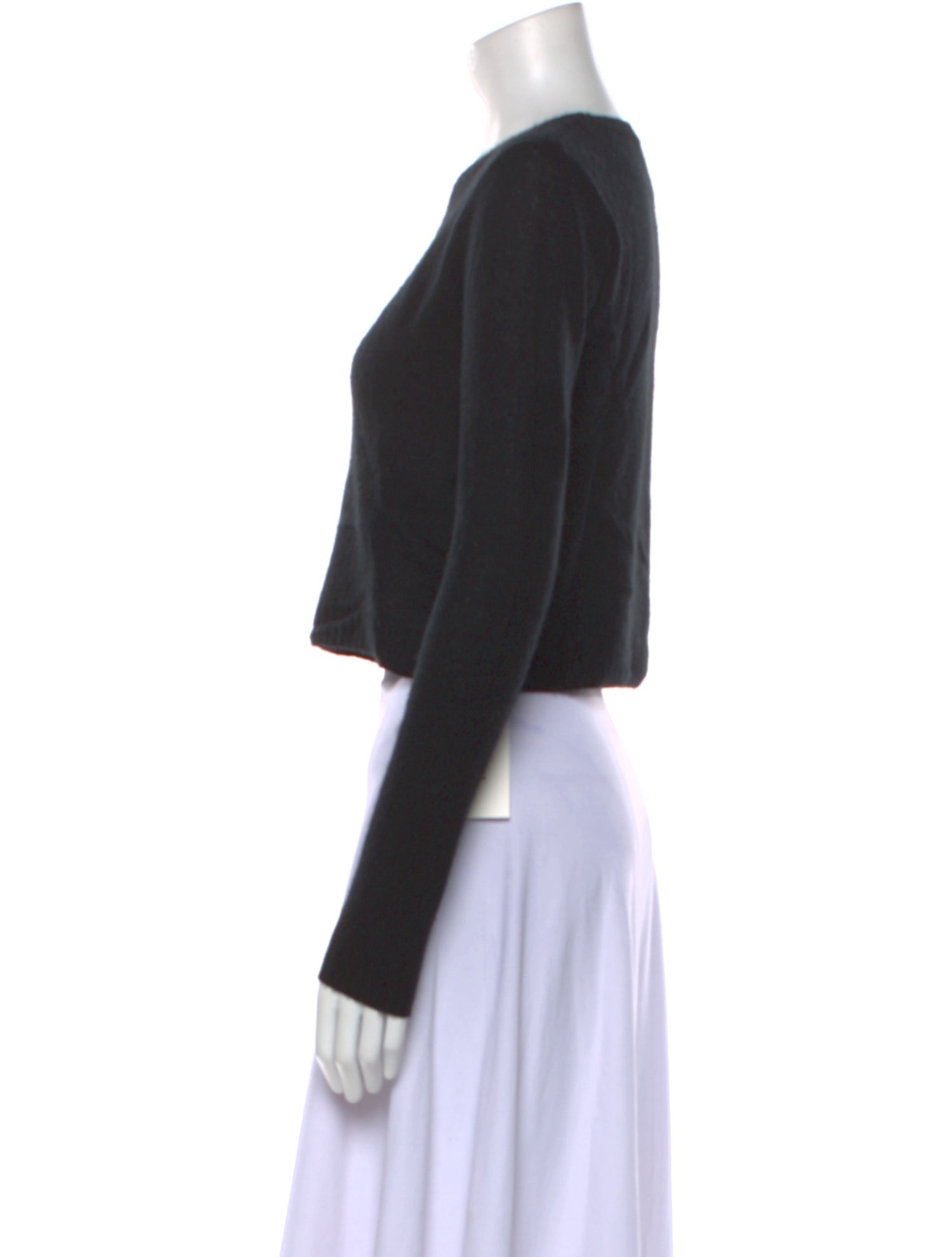 CRUSH. Cashmere Crew Neck Crop Top