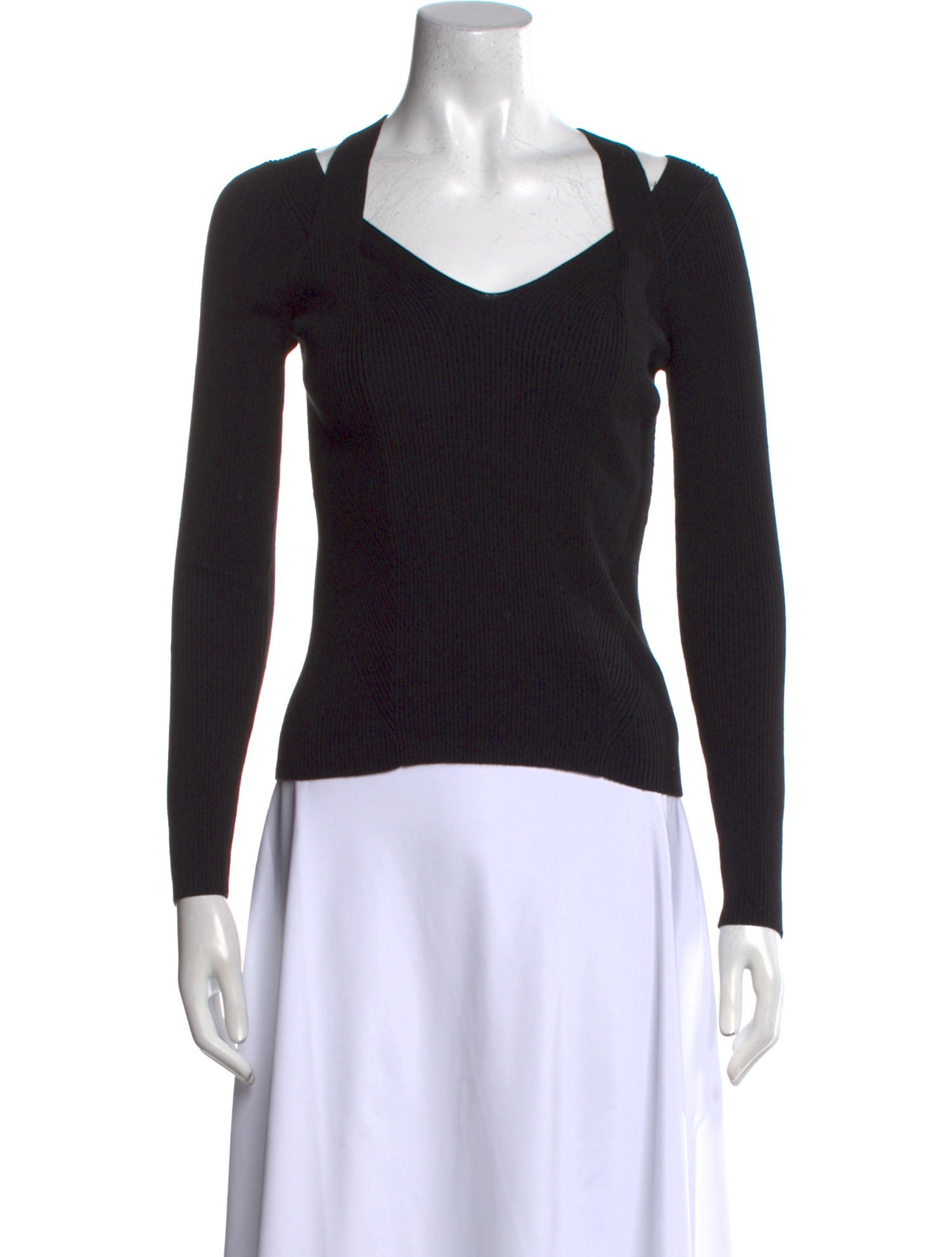 CRUSH. V-Neck Long Sleeve Top