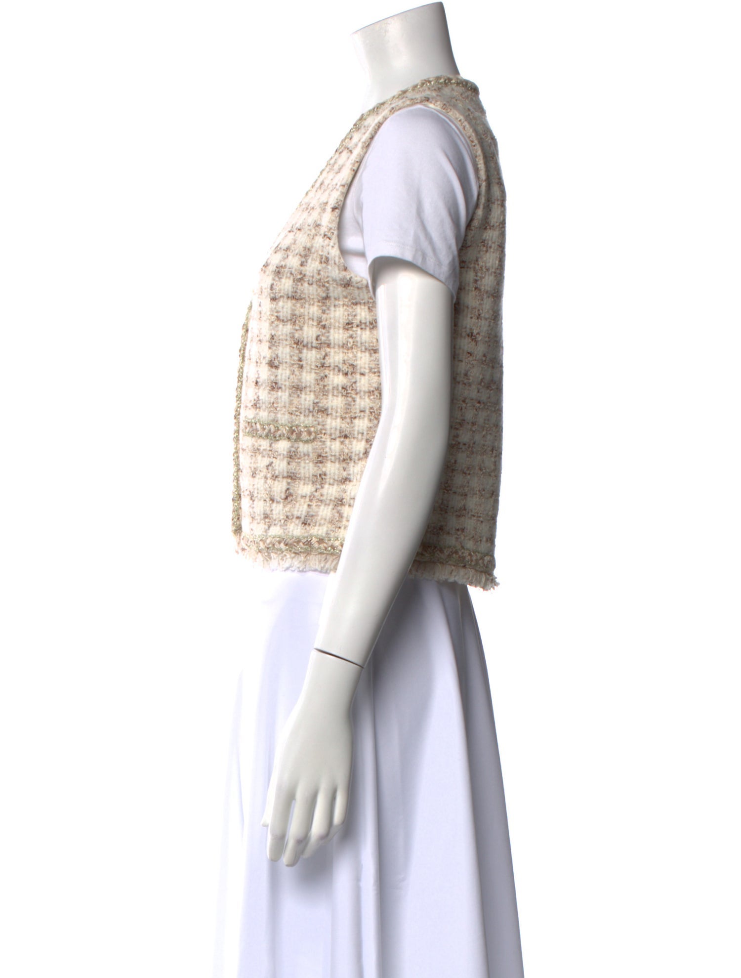 CRUSH. Tweed Pattern V-Neck Sweater w/ Tags