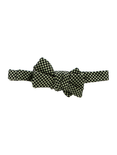 Charvet Silk Polka Dot Bow-Tie black