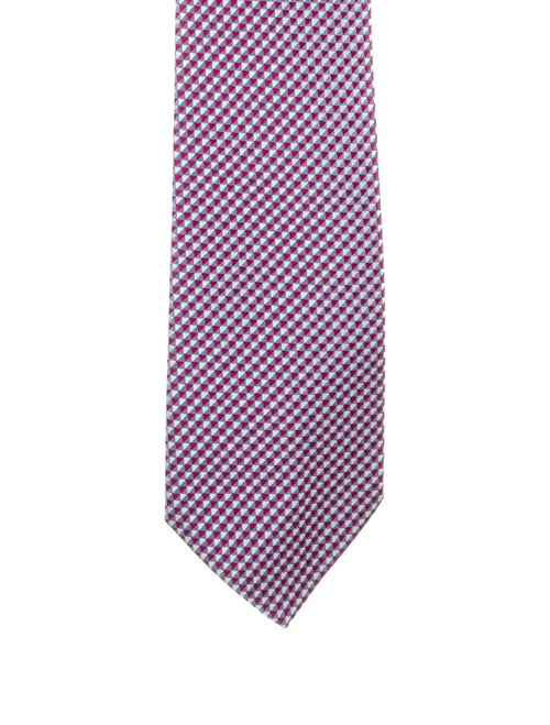 Charvet Patterned Silk Tie blue
