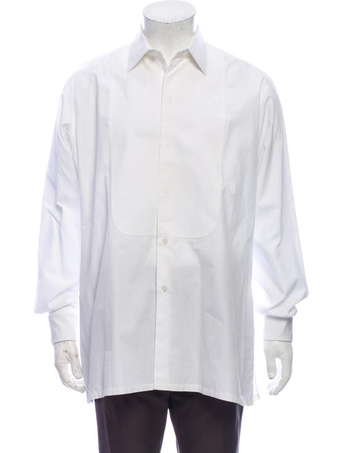 Charvet Long Sleeve Tuxedo Shirt White