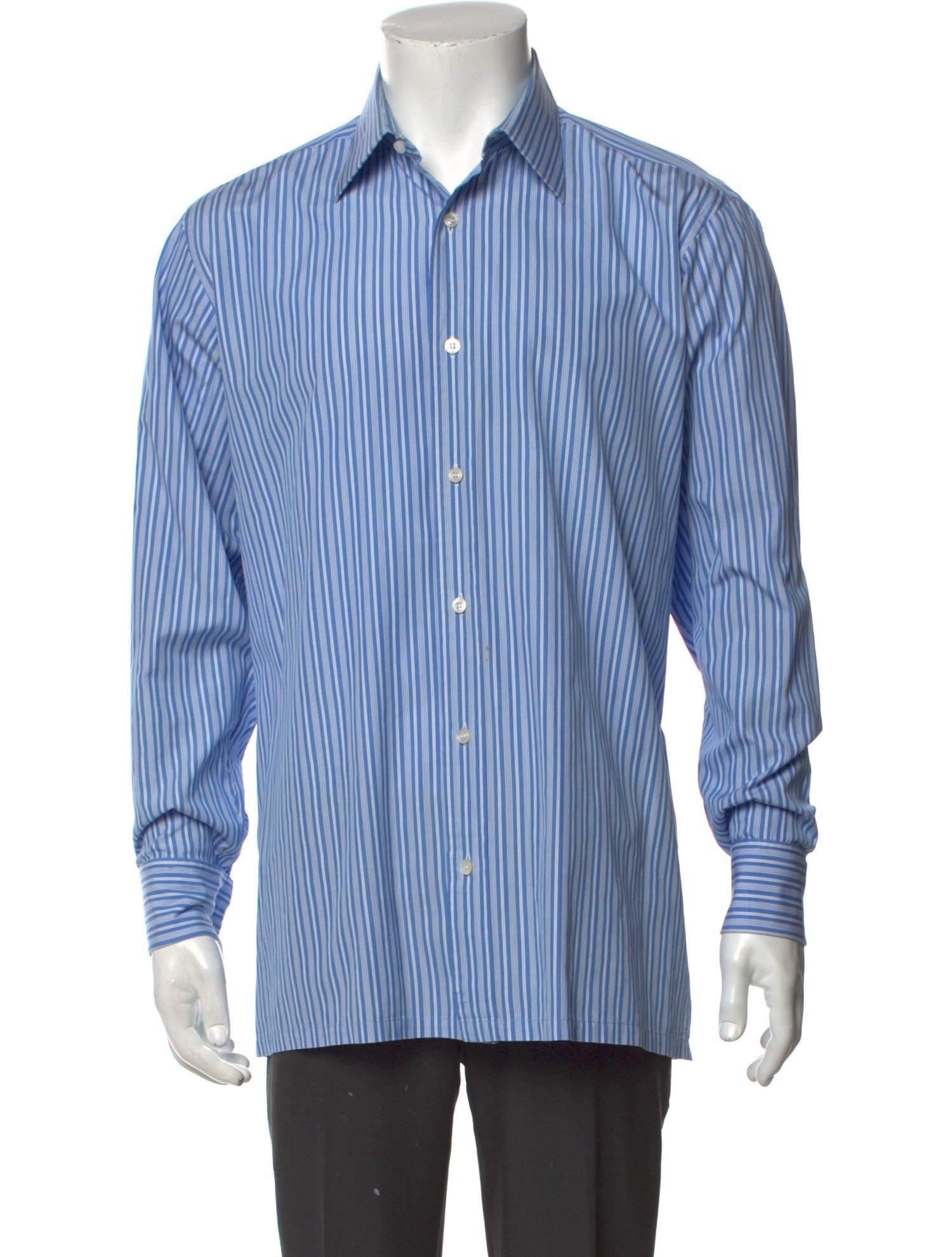 Charvet Striped Long Sleeve Dress Shirt