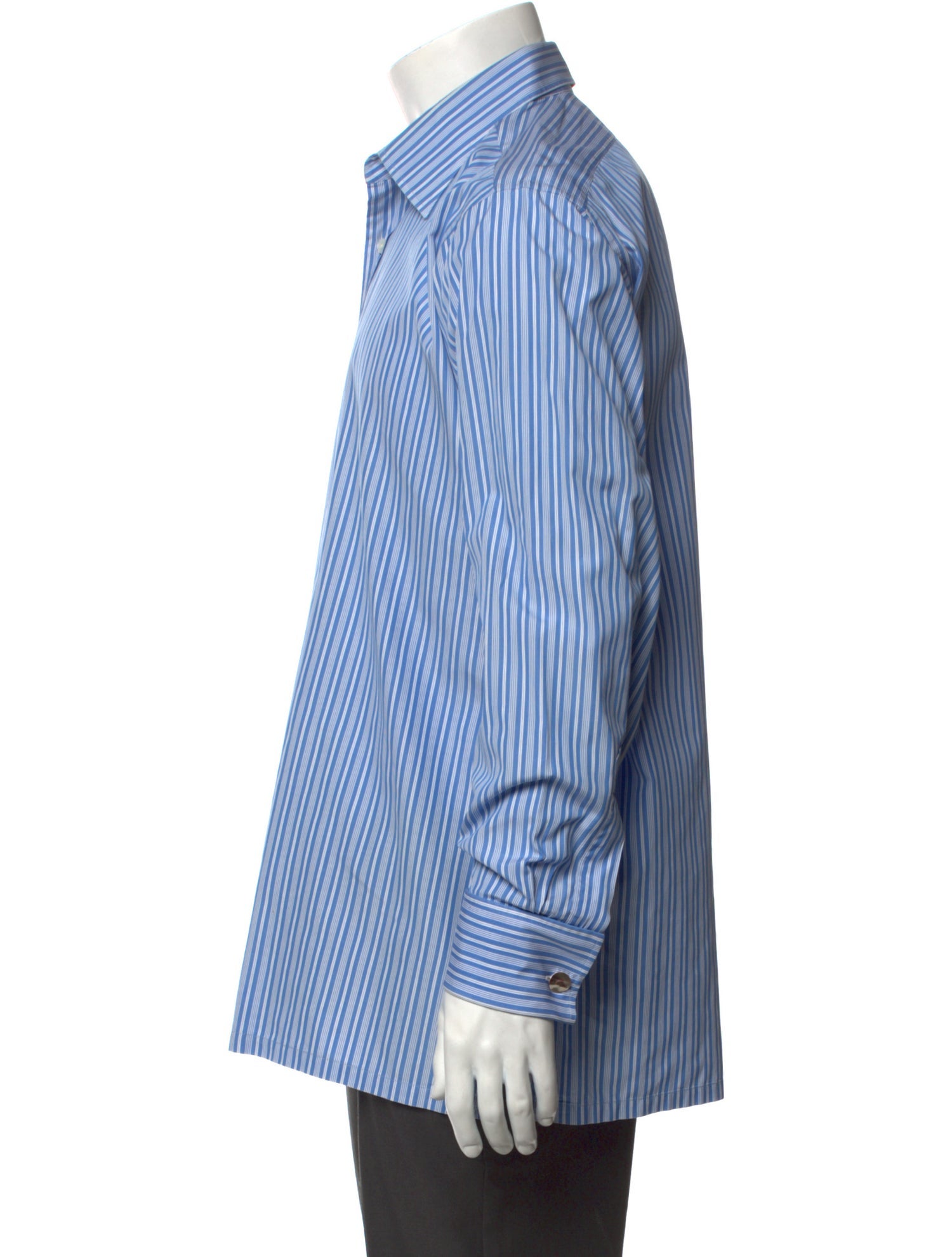 Charvet Striped Long Sleeve Dress Shirt