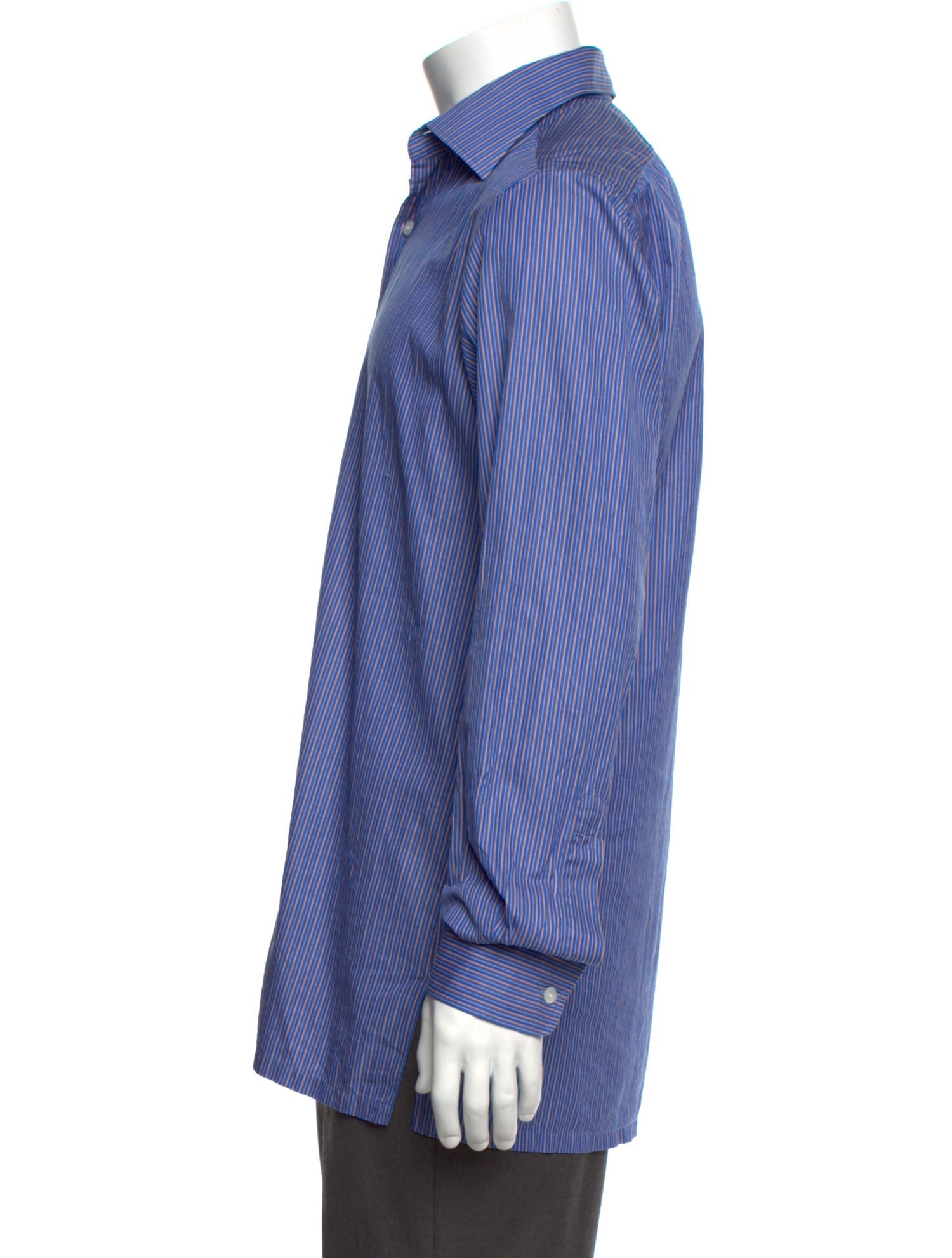 Charvet Striped Long Sleeve Dress Shirt