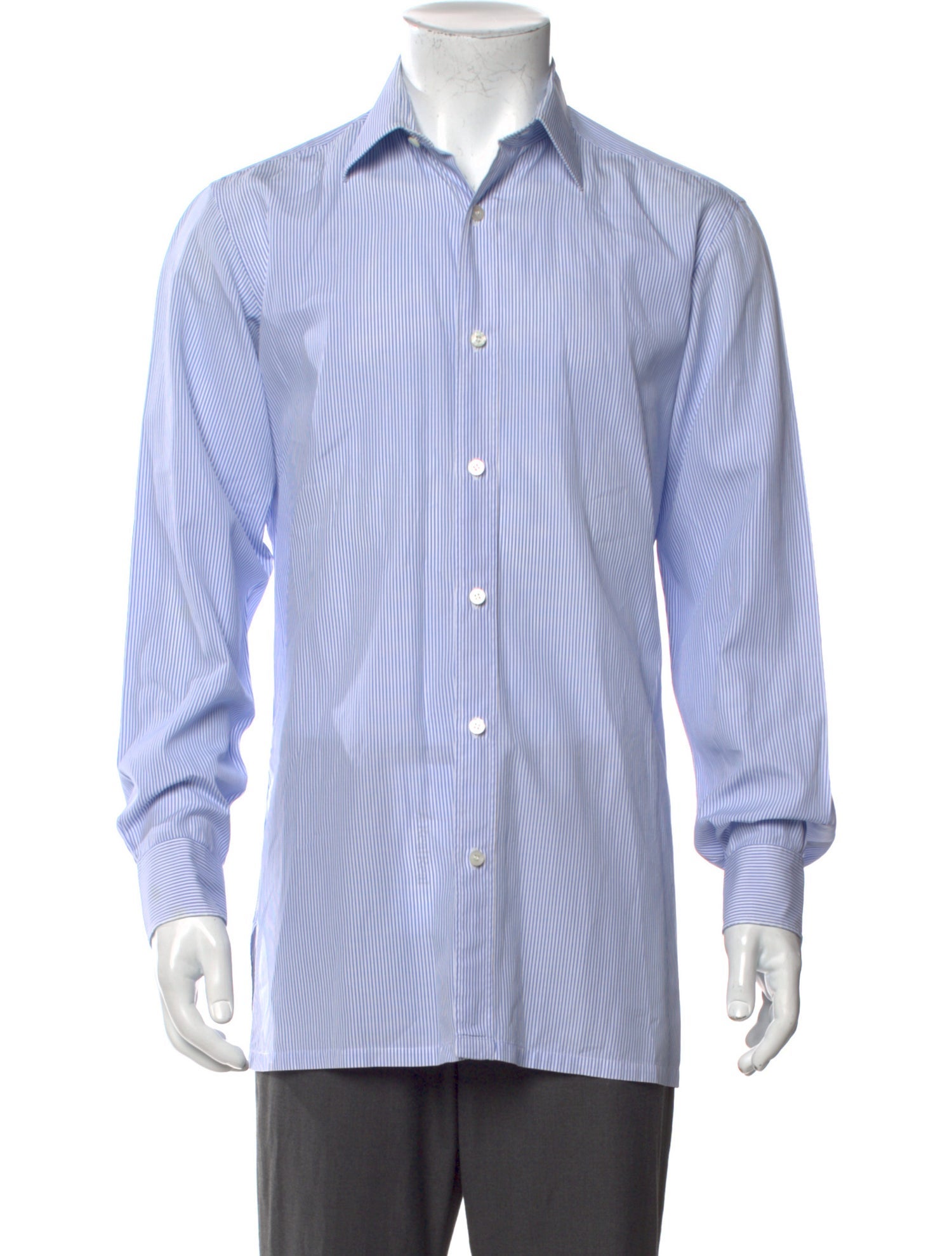 Charvet Striped Long Sleeve Dress Shirt