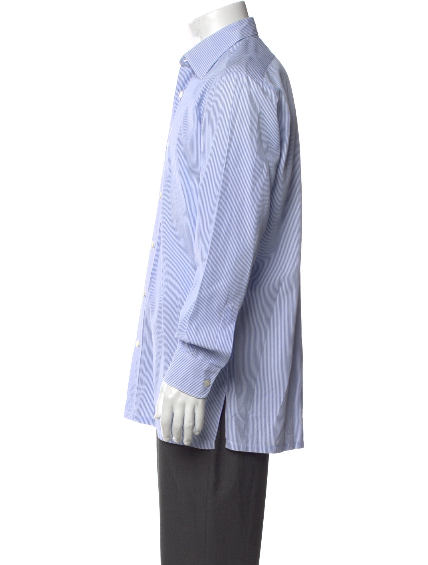 Charvet Striped Long Sleeve Dress Shirt