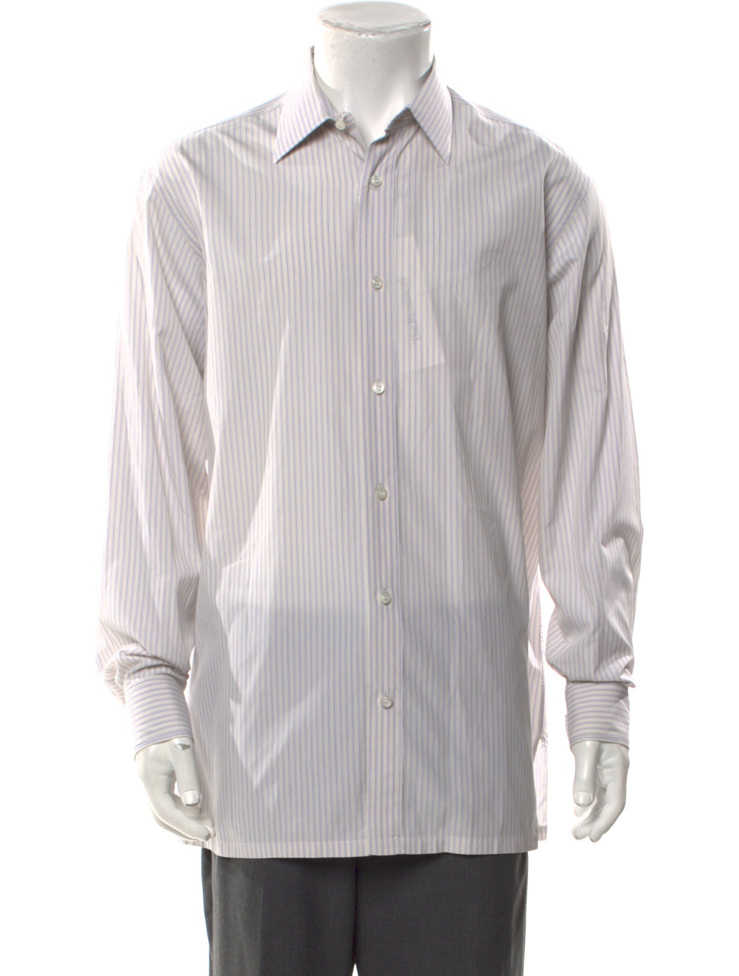 Charvet Striped Long Sleeve Dress Shirt