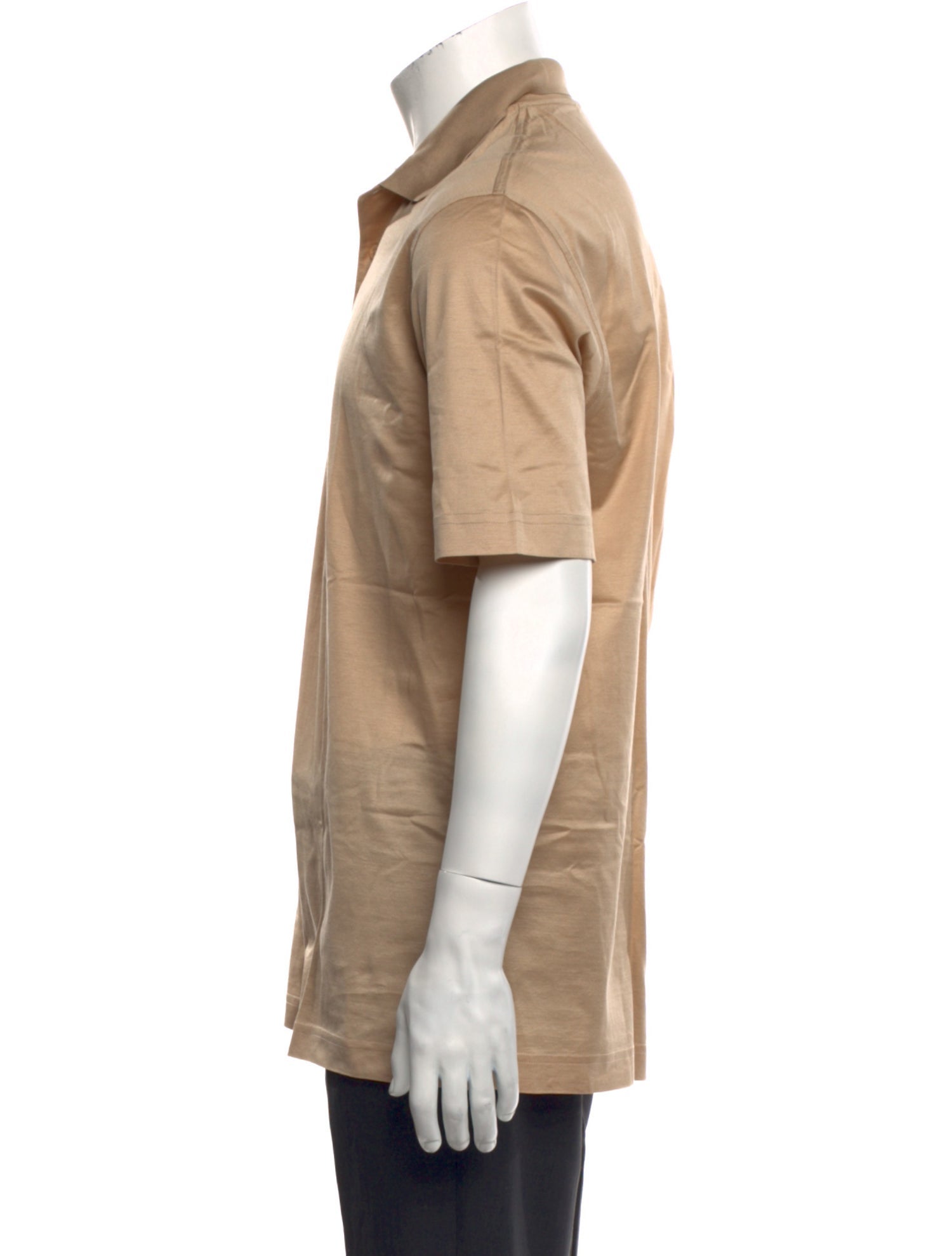 Charvet Collar Short Sleeve Polo Shirt