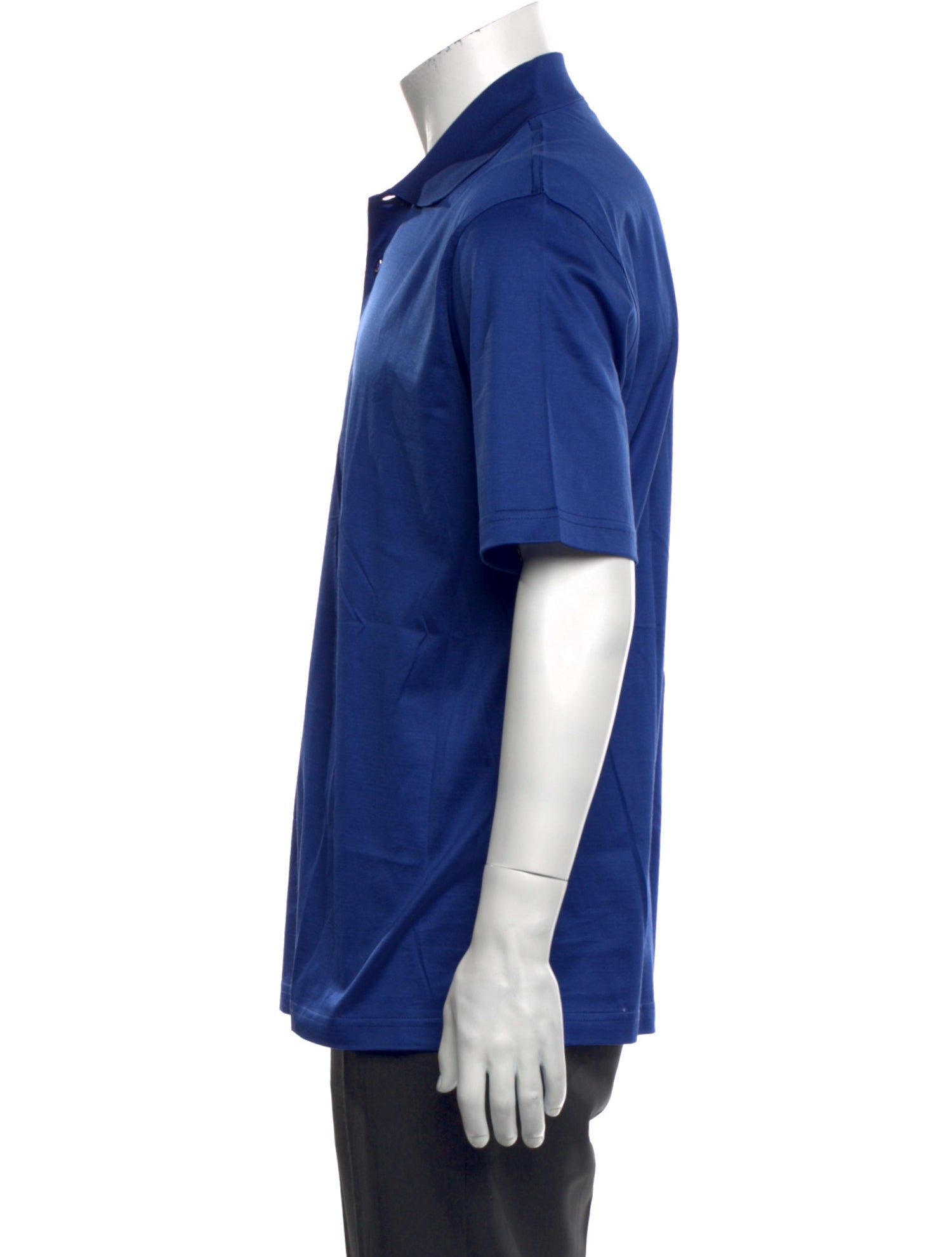 Charvet Collar Short Sleeve Polo Shirt