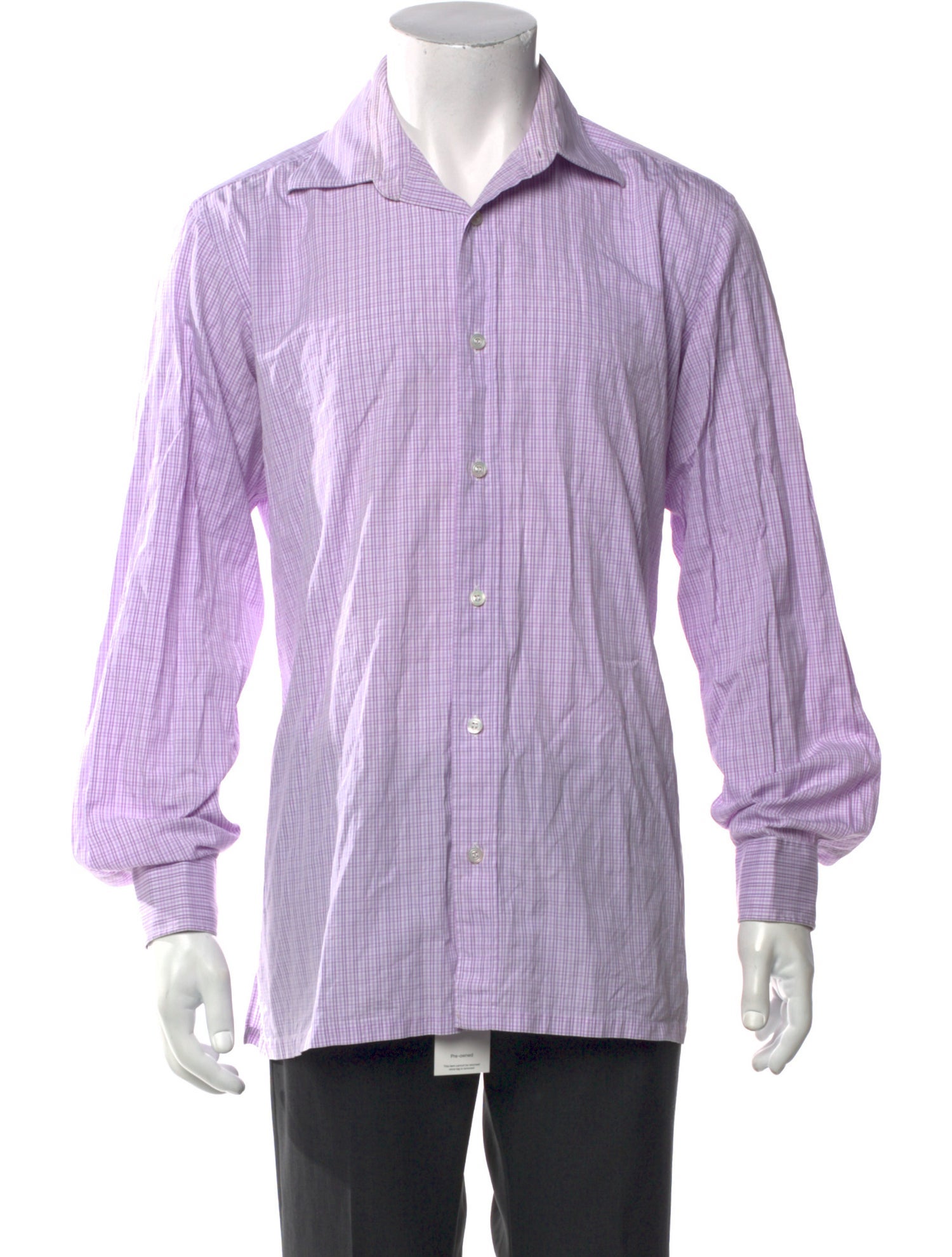 Charvet Plaid Print Long Sleeve Shirt