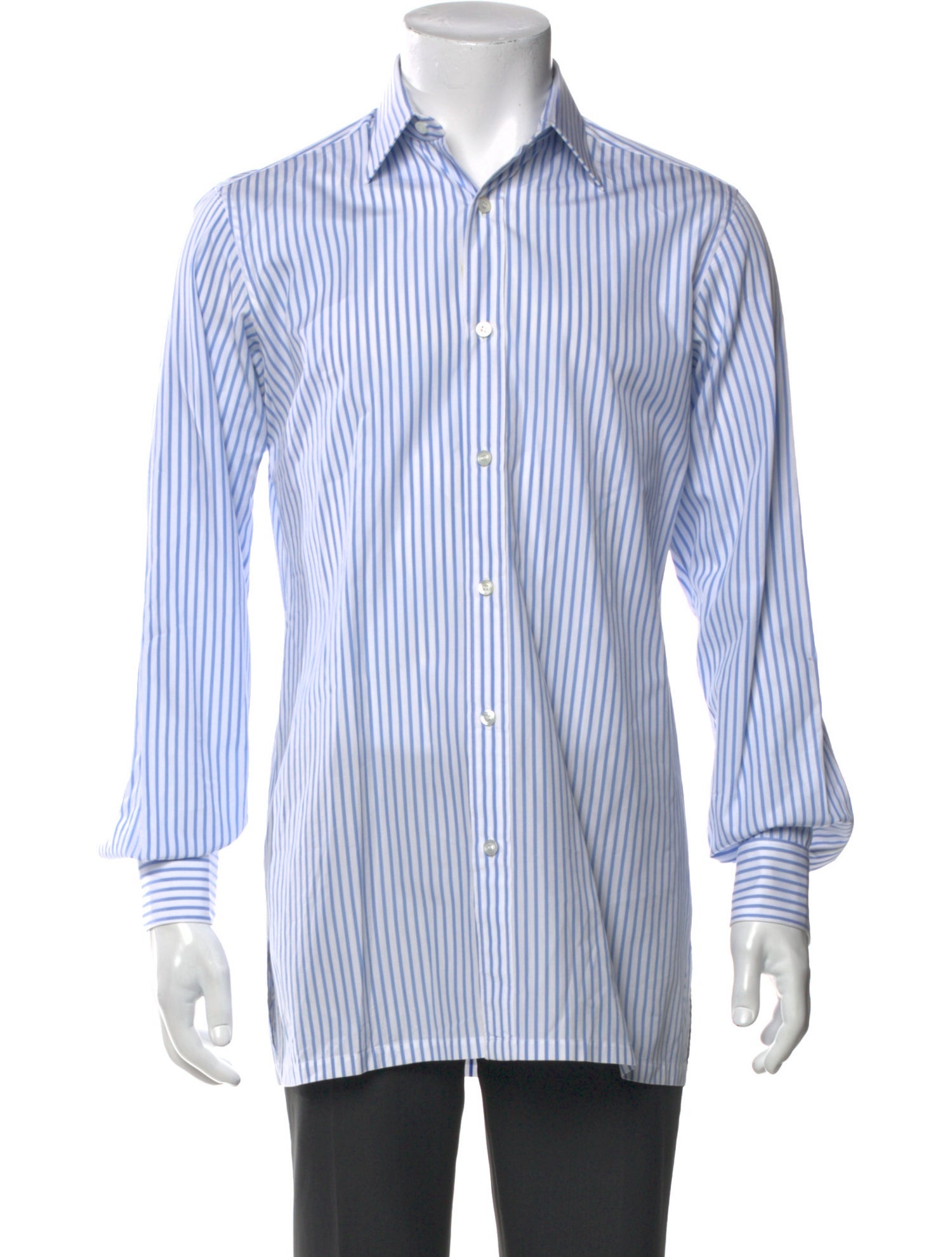 Charvet Striped Long Sleeve Dress Shirt