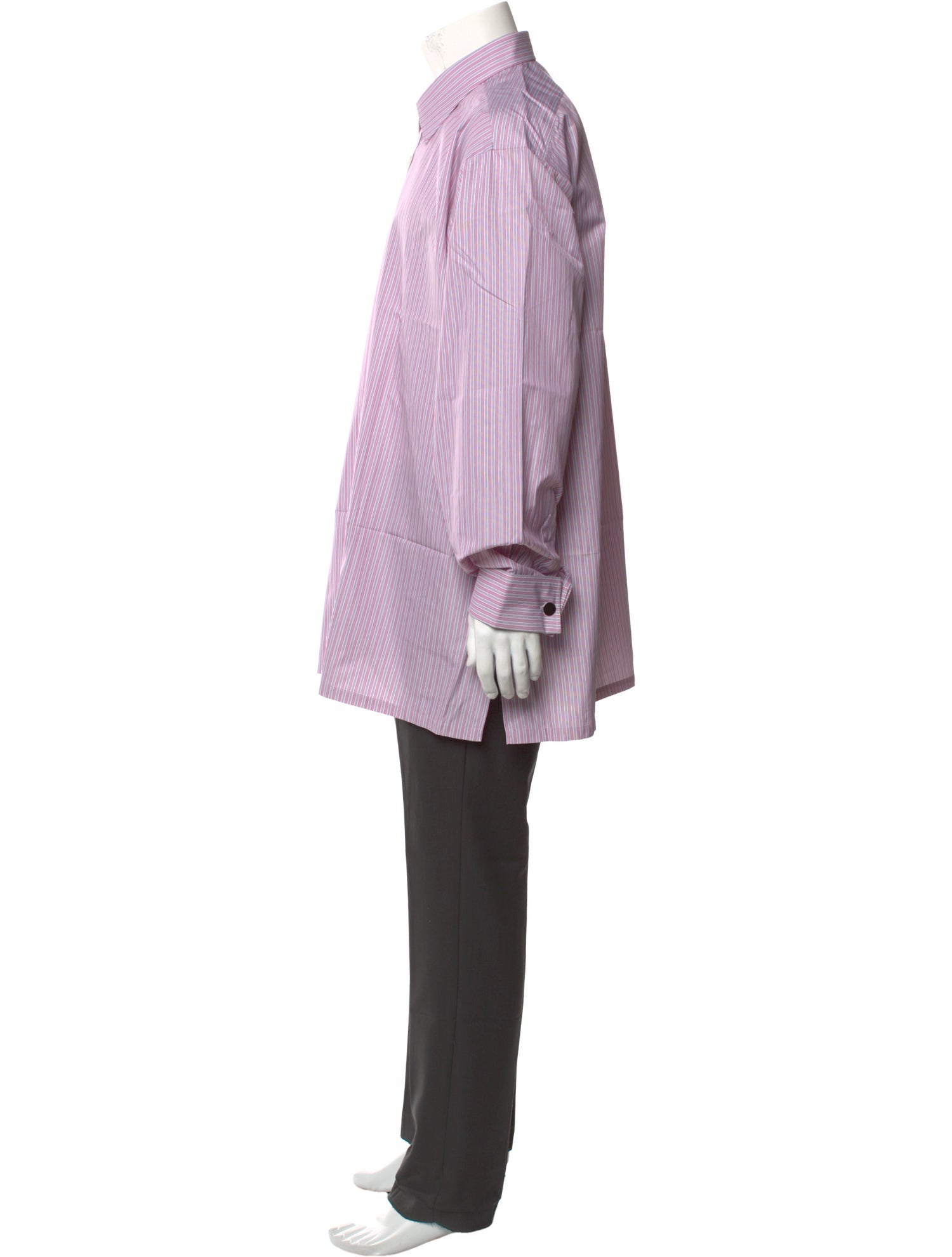 Charvet Striped Long Sleeve Dress Shirt