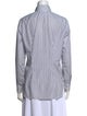 Charvet Striped Long Sleeve Button-Up Top