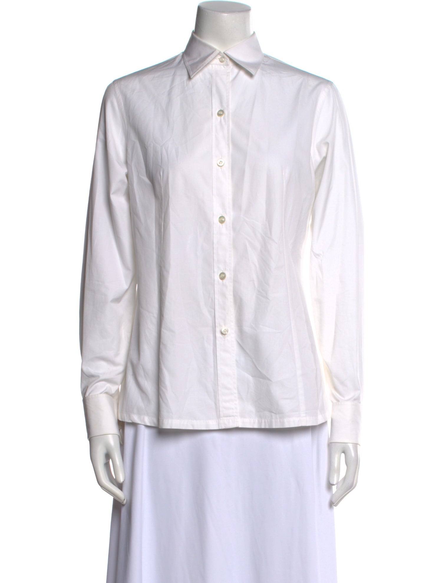 Charvet Long Sleeve Button-Up Top