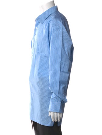 Charvet Plaid Print Long Sleeve Shirt