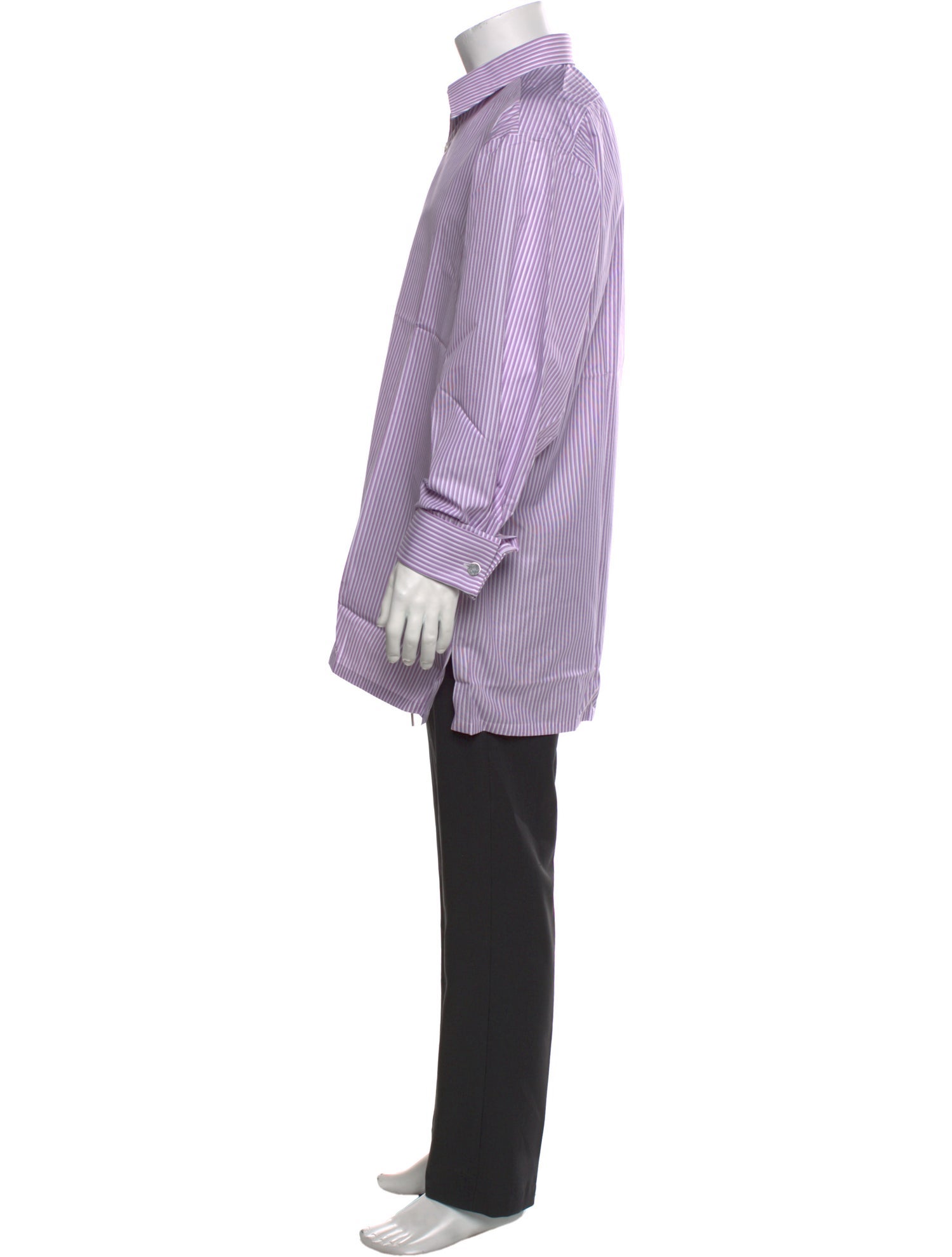 Charvet Striped Long Sleeve Dress Shirt