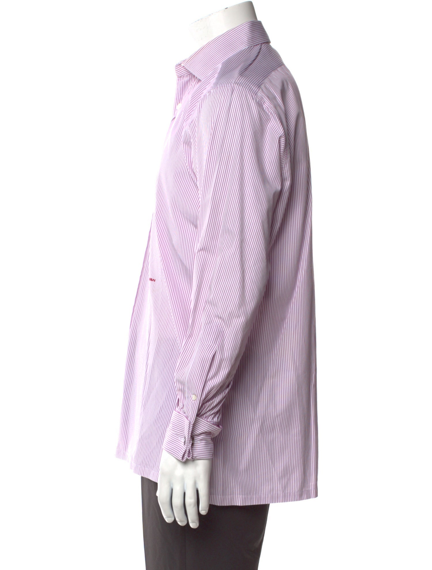 Charvet Striped Long Sleeve Dress Shirt