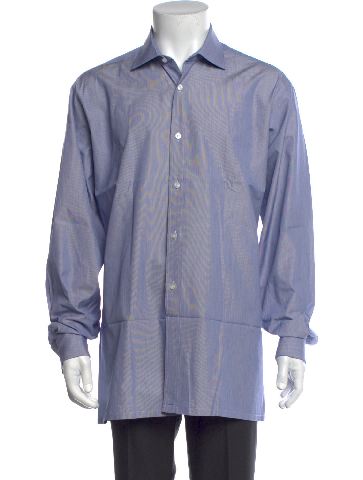 Charvet Printed Long Sleeve Dress Shirt