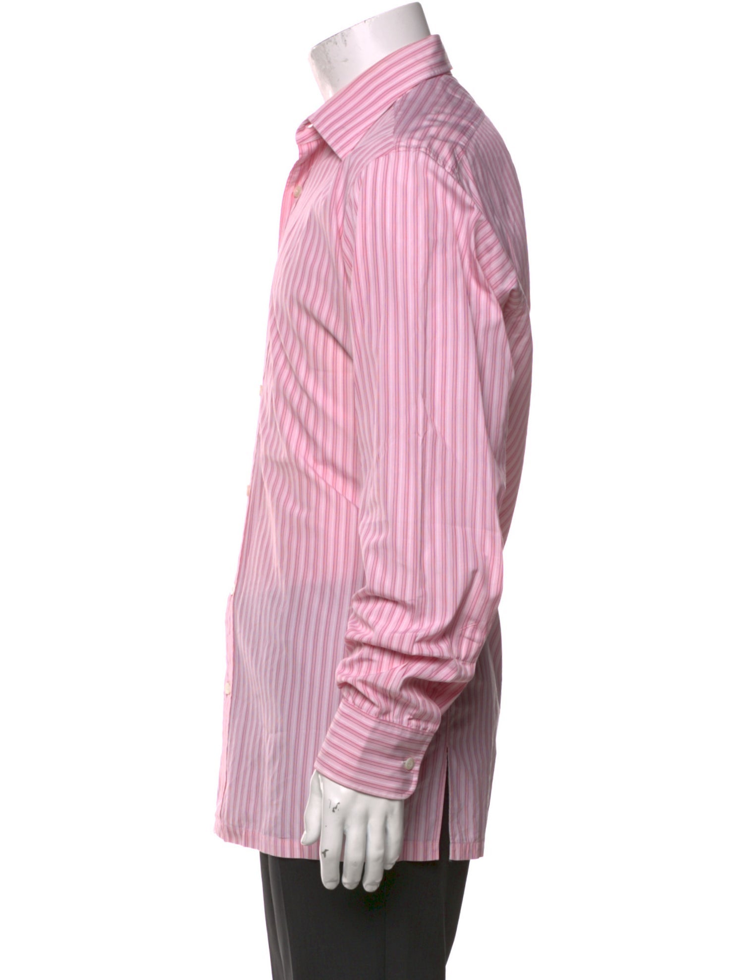 Charvet Striped Long Sleeve Dress Shirt