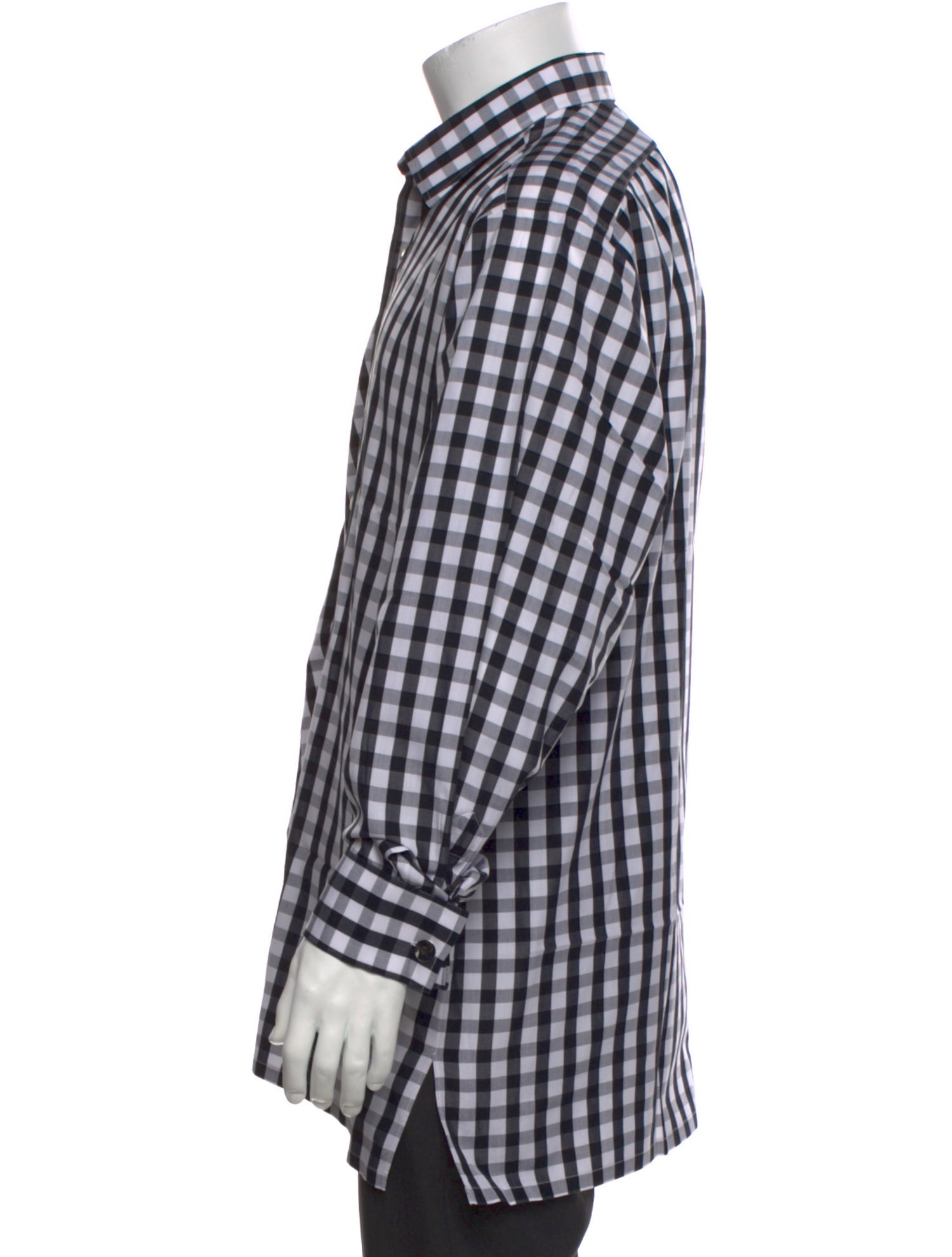 Charvet Plaid Print Long Sleeve Dress Shirt