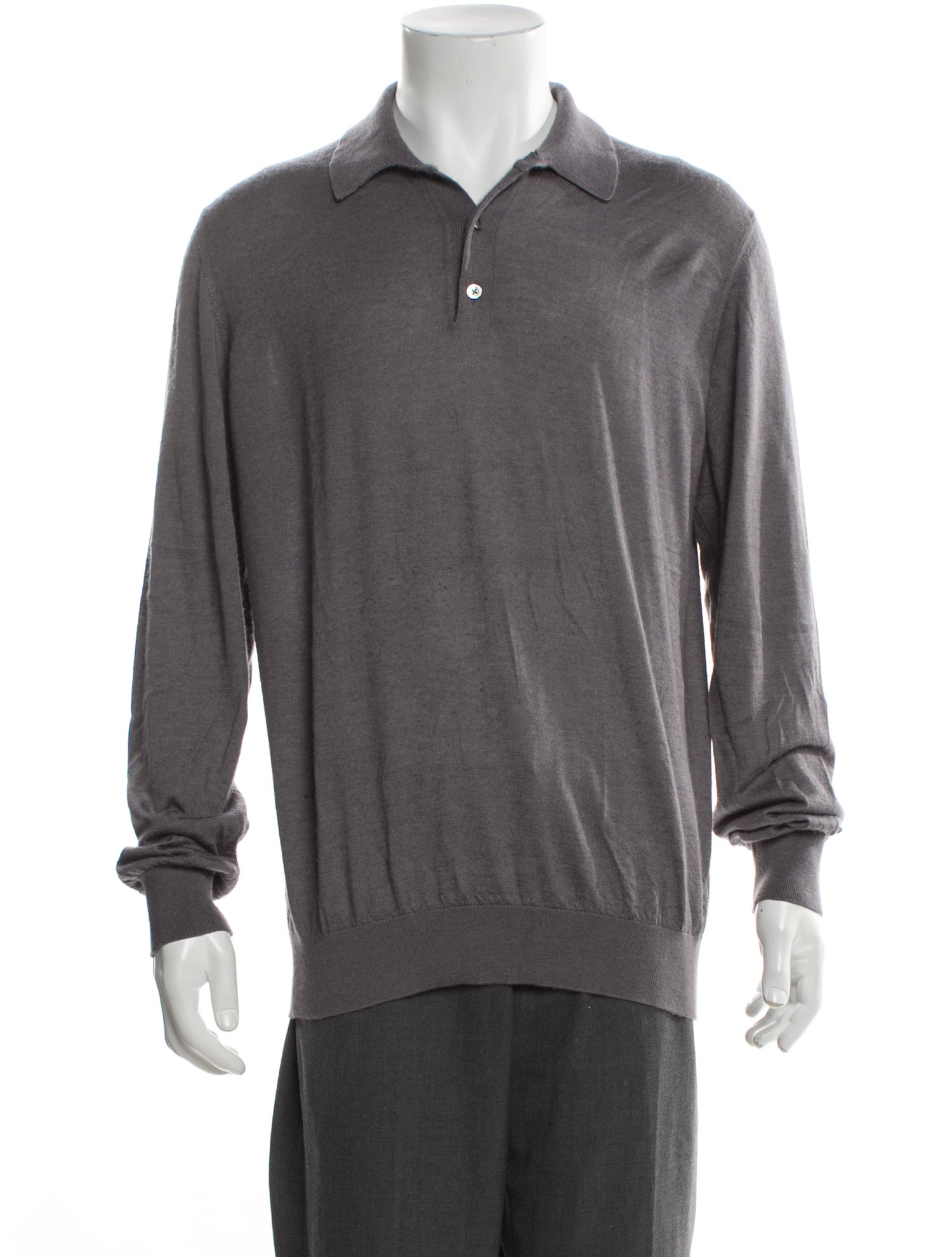 Charvet Collar Long Sleeve Sweatshirt