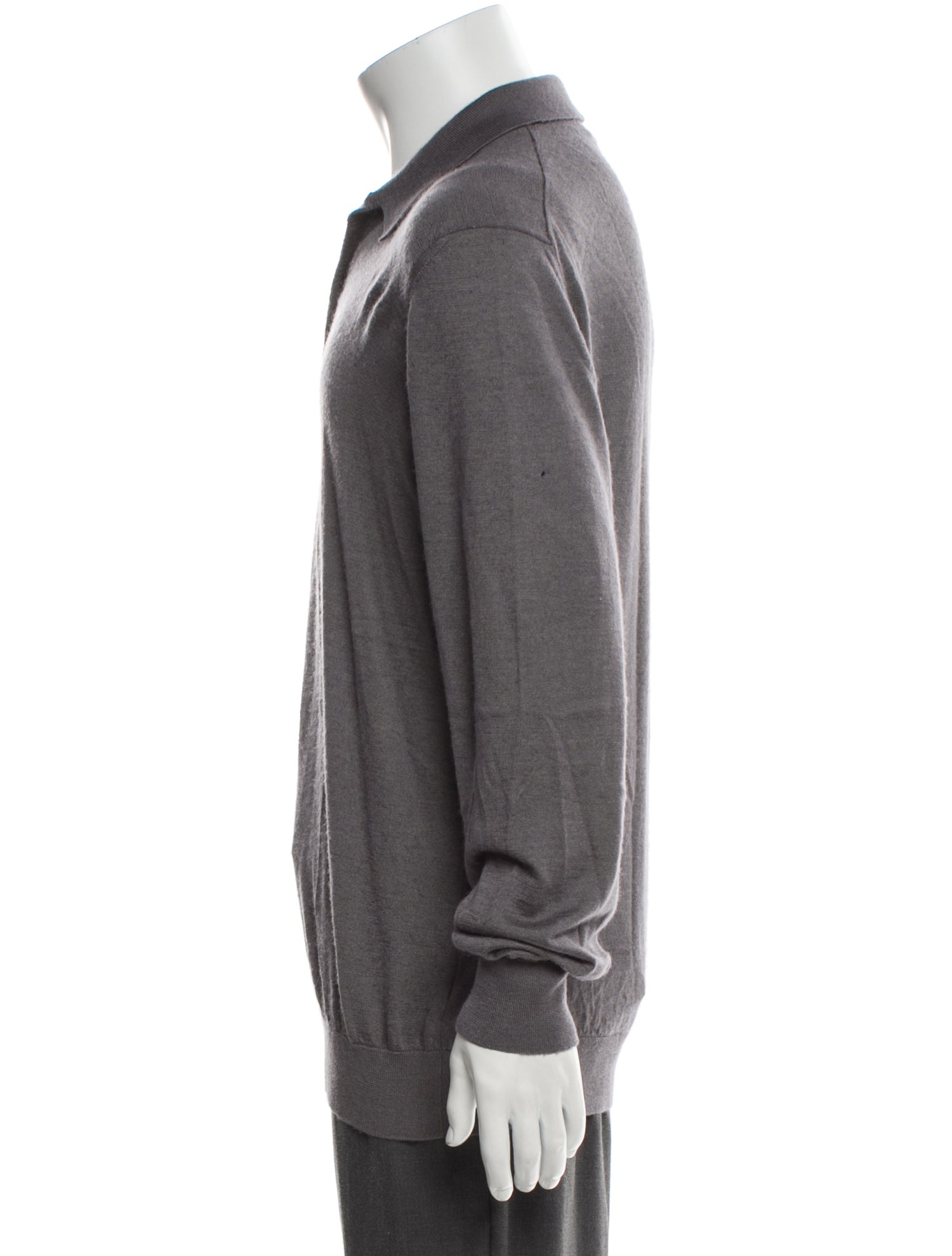 Charvet Collar Long Sleeve Sweatshirt