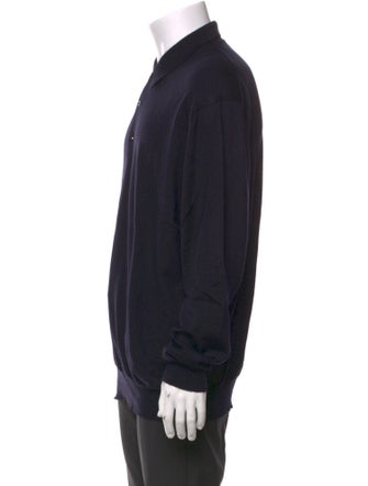 Charvet Cashmere Collar Polo Sweater